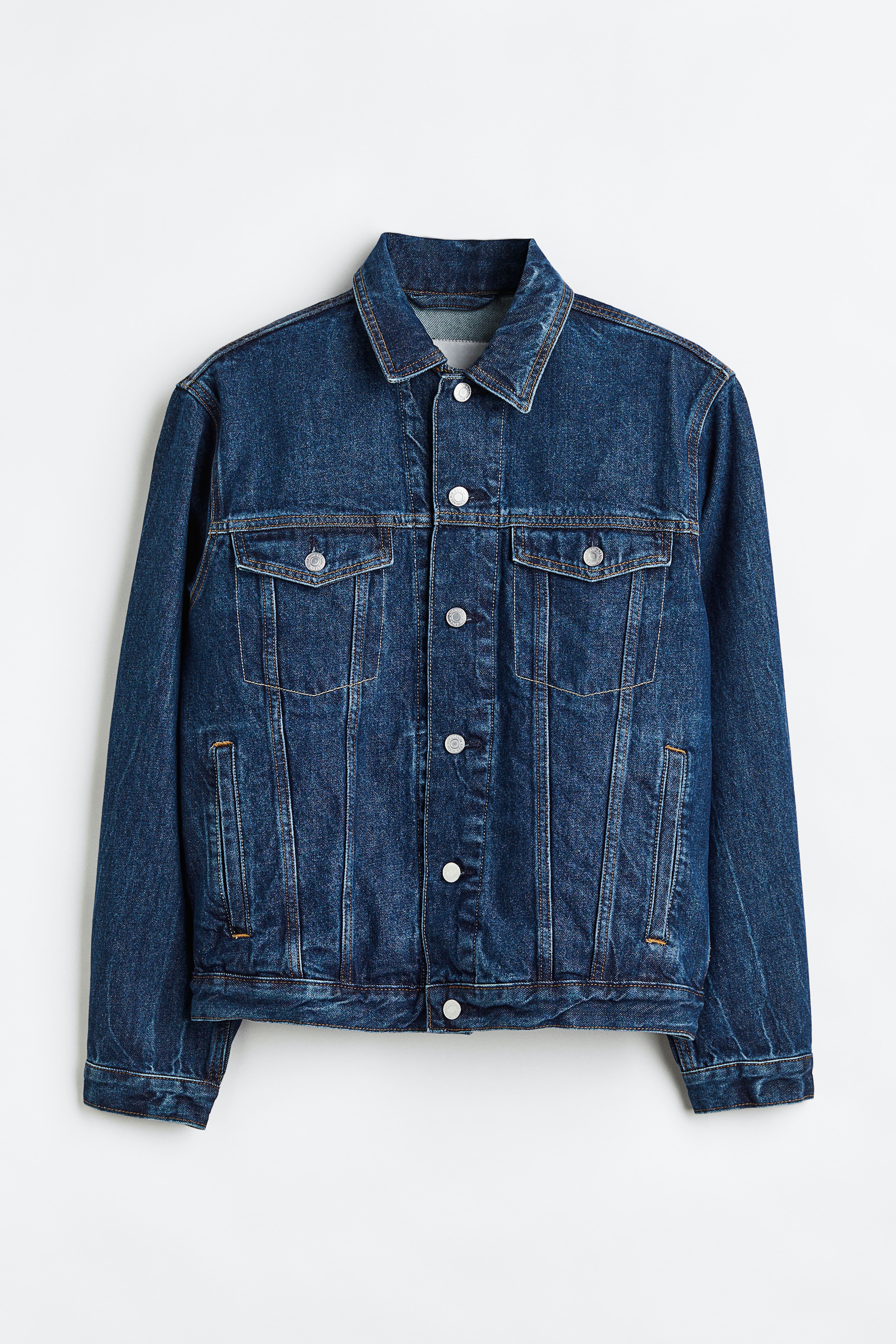 Black denim jacket h and m best sale