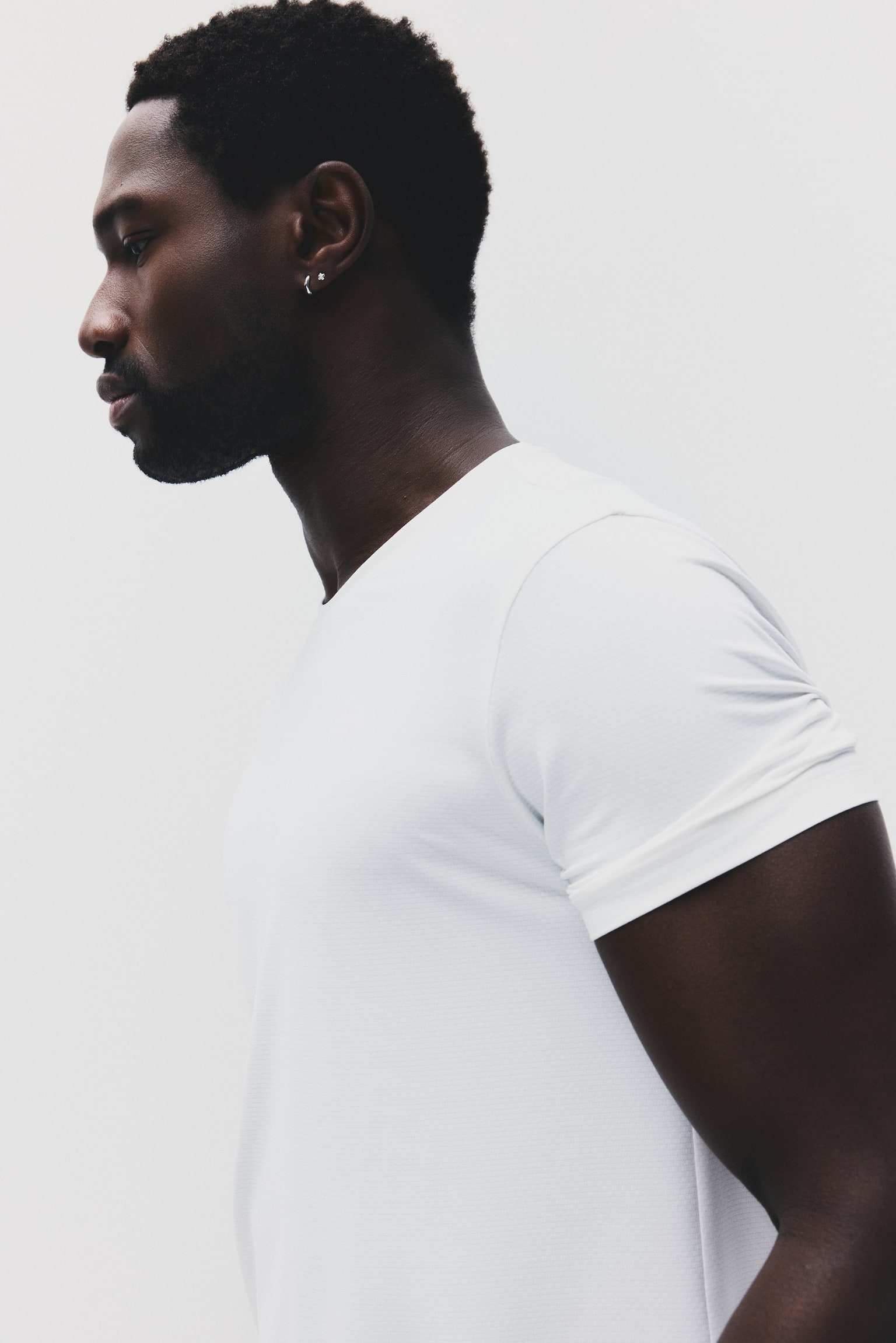 טישירט ספורט מרשת DryMove™‎ - לבן/שחור/כחול כהה/חום כהה/ירוק-כחול/אפור מלאנז' - 3