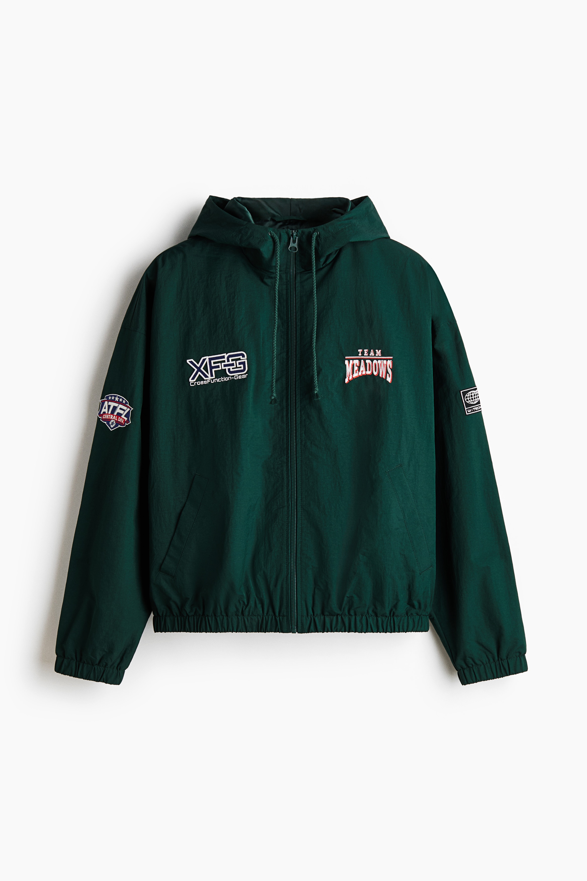 H & M - Windjacke aus Nylon - Grün - Herren