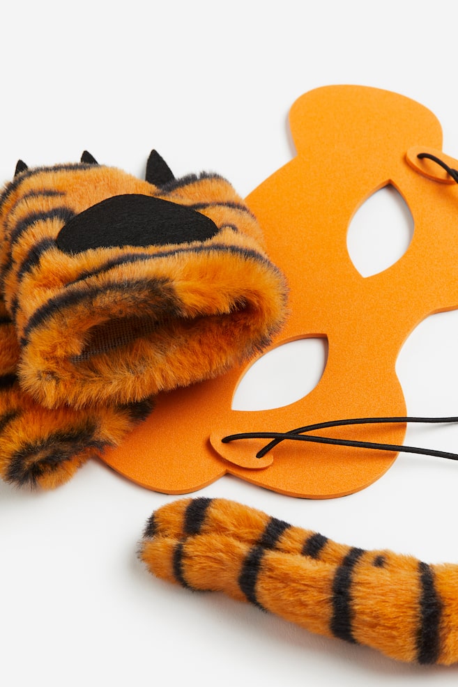 4-piece Halloween set - Orange/Tiger - 2