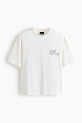 T-shirt i bomull med tryck Relaxed Fit
