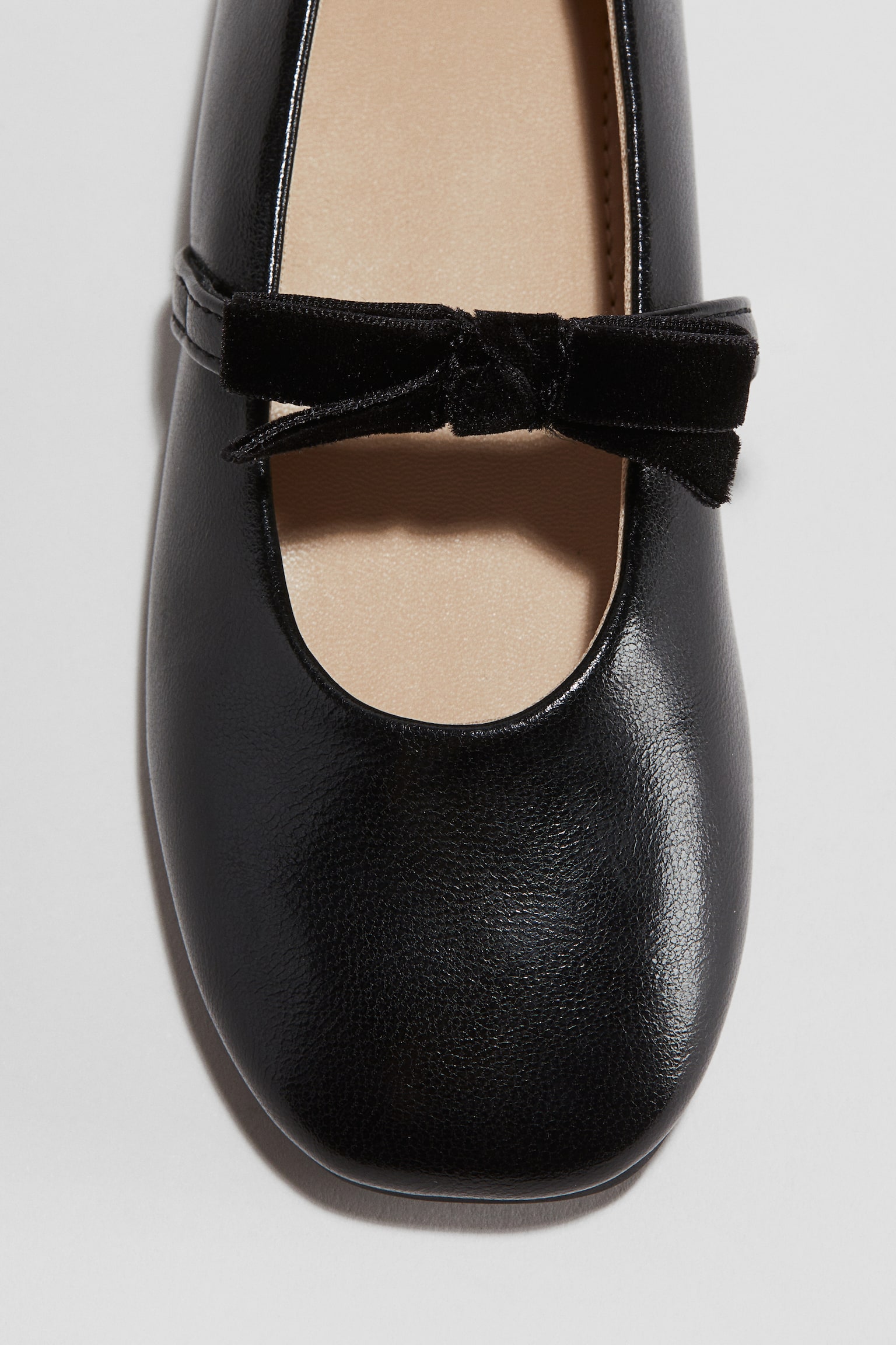 Patent ballet pumps - Black/Dark red - 3