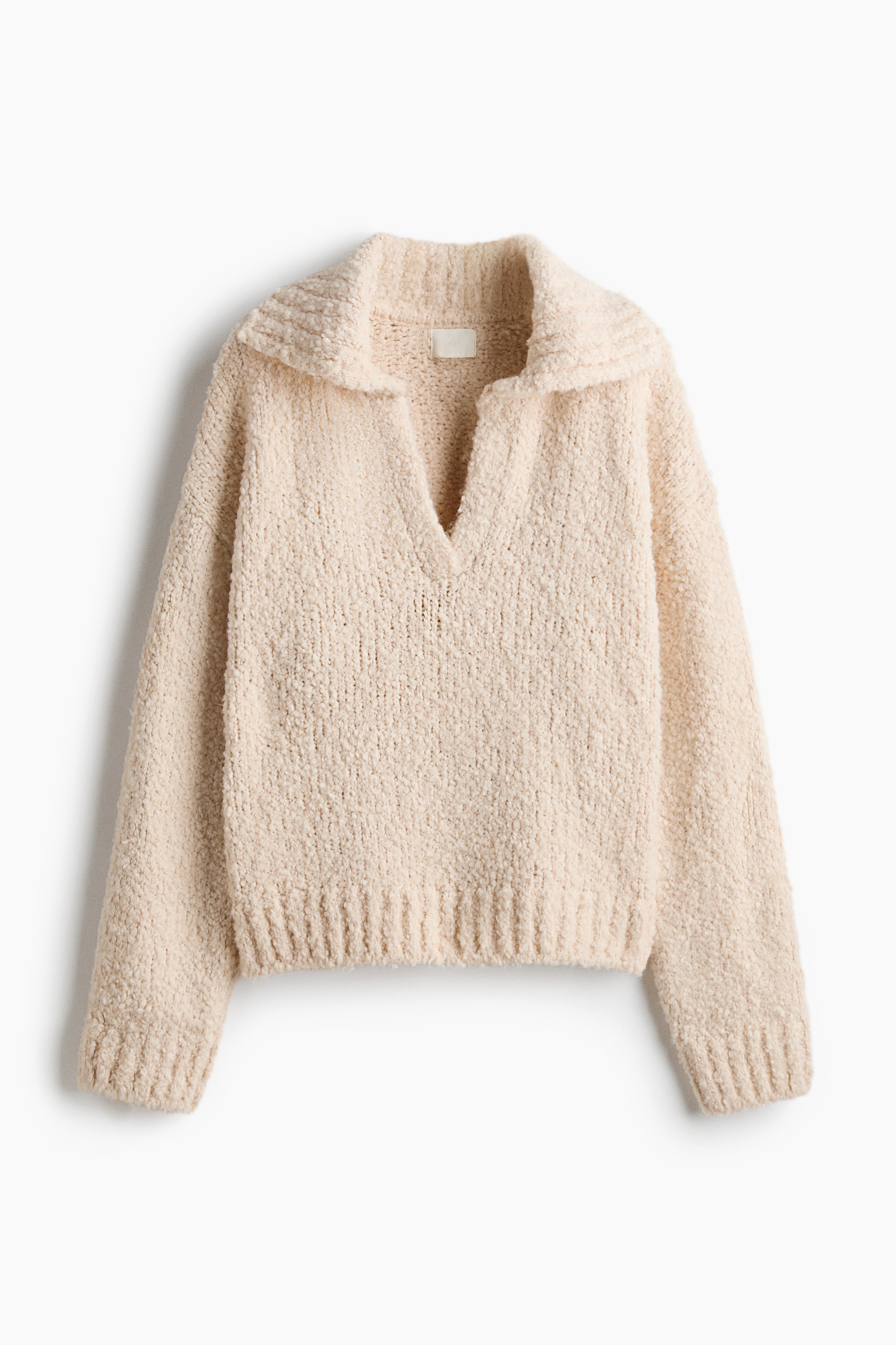 Agrandir l'image: Pull oversize avec col - Beige clair - FEMME | H&M FR 1