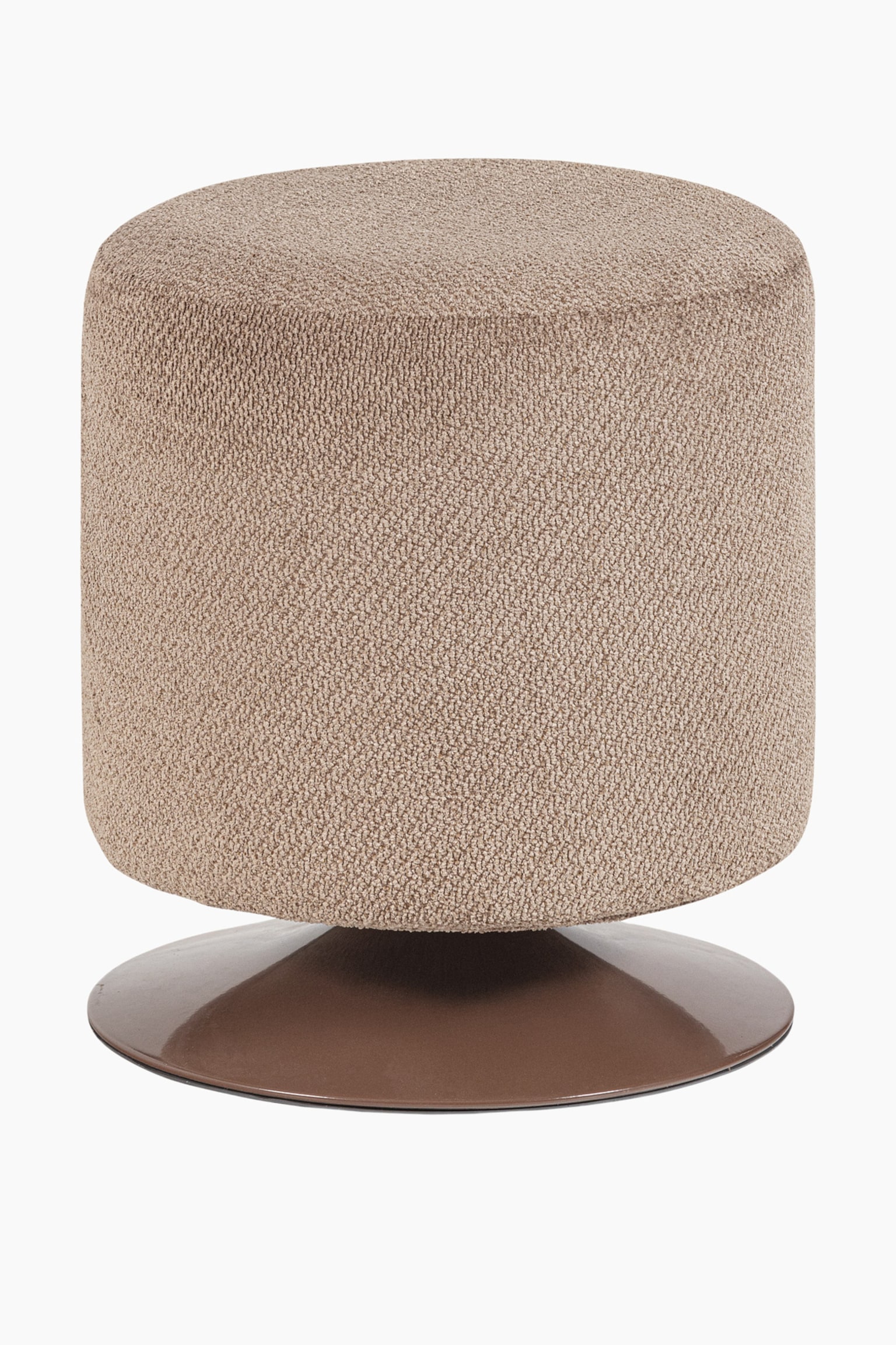 Pouf Islen - Marron/Rouge/Naturel