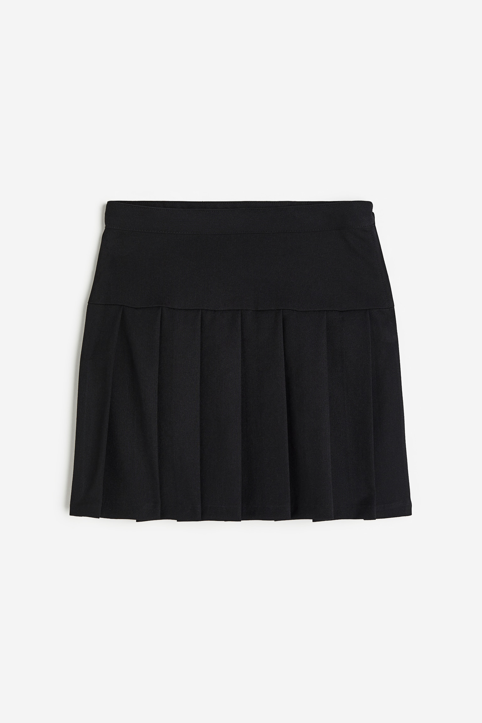 Pleated Skirt - Black/Green/Check/Dark beige/Check/Black/Dogtooth pattern - 1