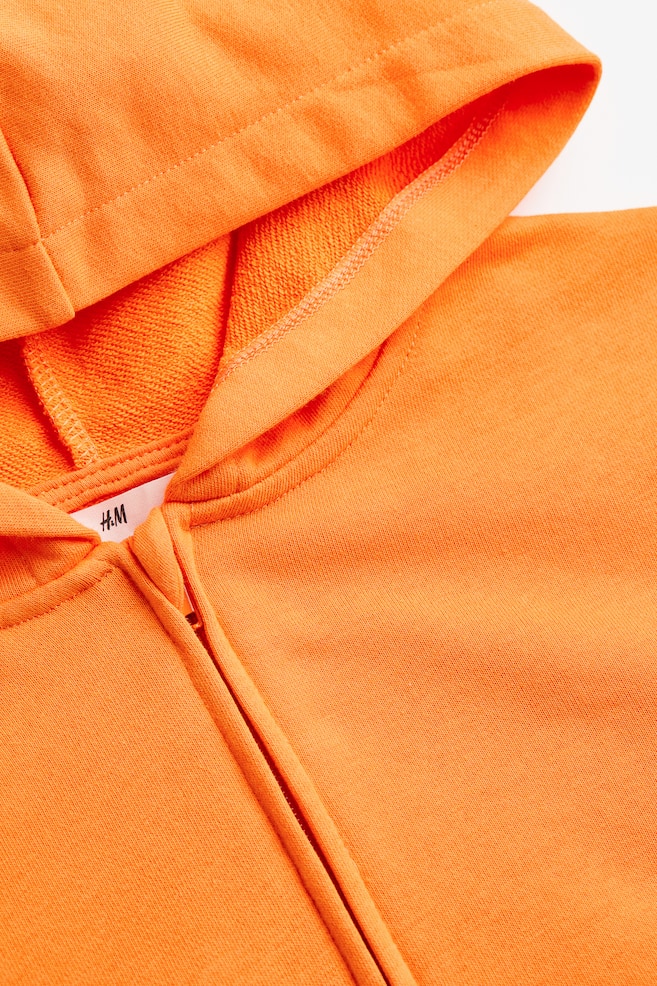 Zip-through hoodie - Orange/Blue/Green - 3