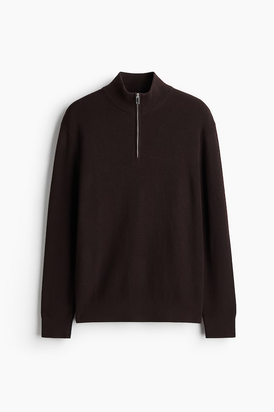 Мужские свитеры H&M Regular Fit Half-Zip Sweater