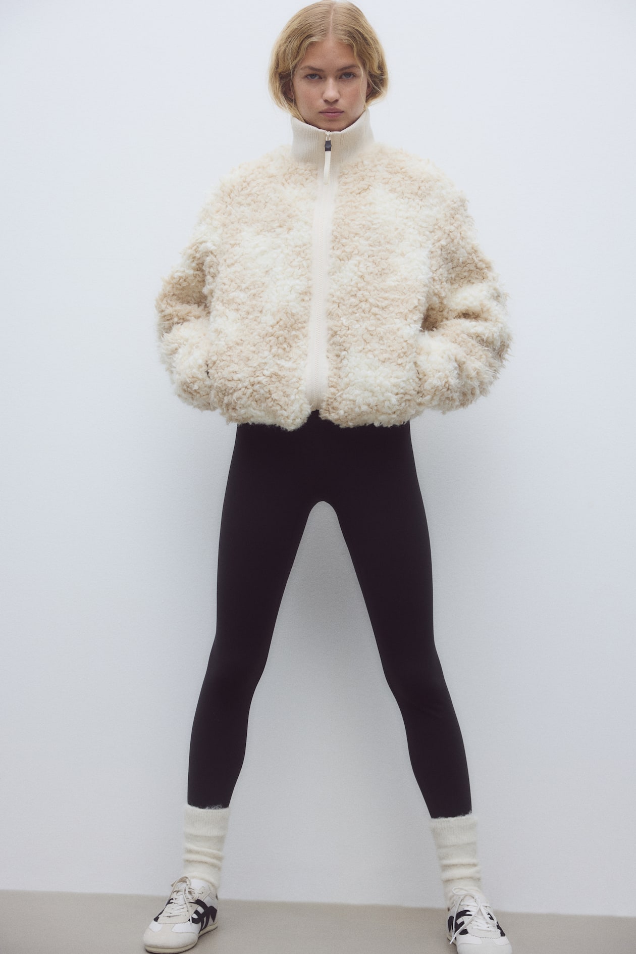 Legging de sport en polaire SoftMove™ - Noir - FEMME | H&M FR