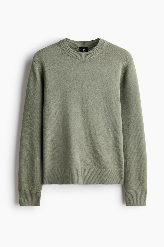Wollen trui - Regular Fit - Dusty groen/Taupe/Donkerbruin/Dusty blauw - 1