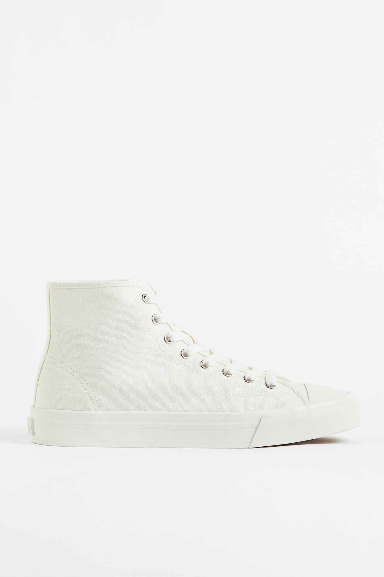 Canvas hi-top trainers White Men H&M IN