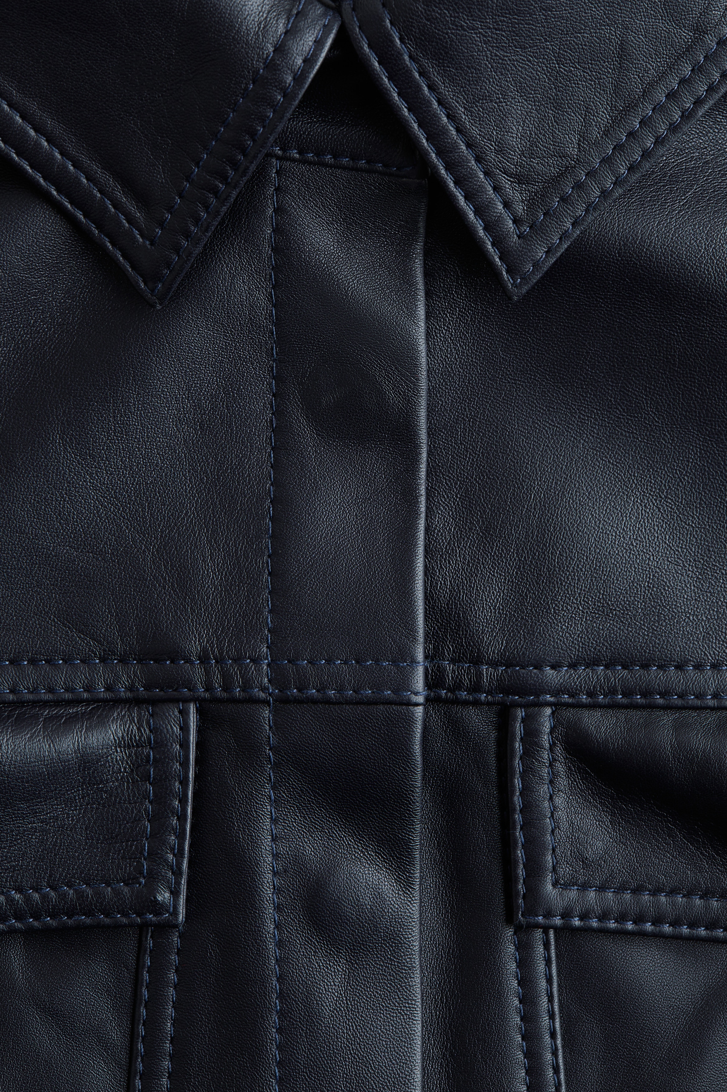 Leather shirt