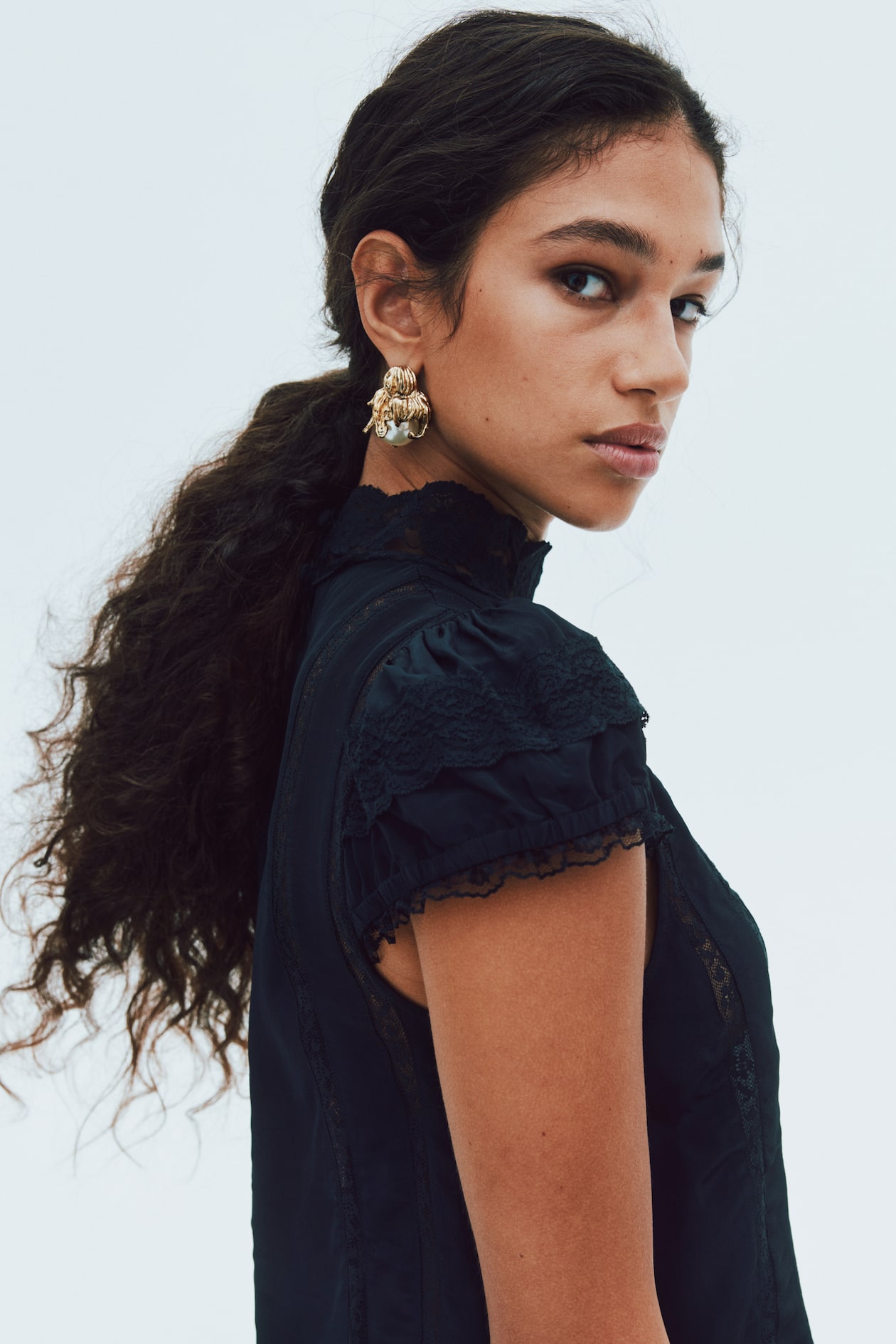 Lace-Detail Blouse - image 2