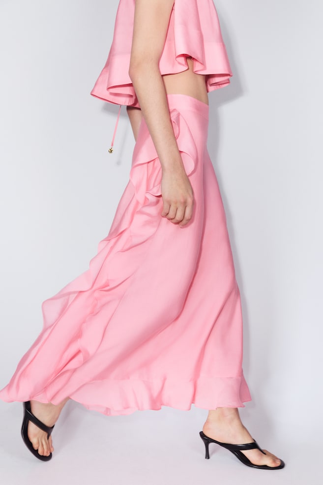 Jupe volantée-Rose - 6