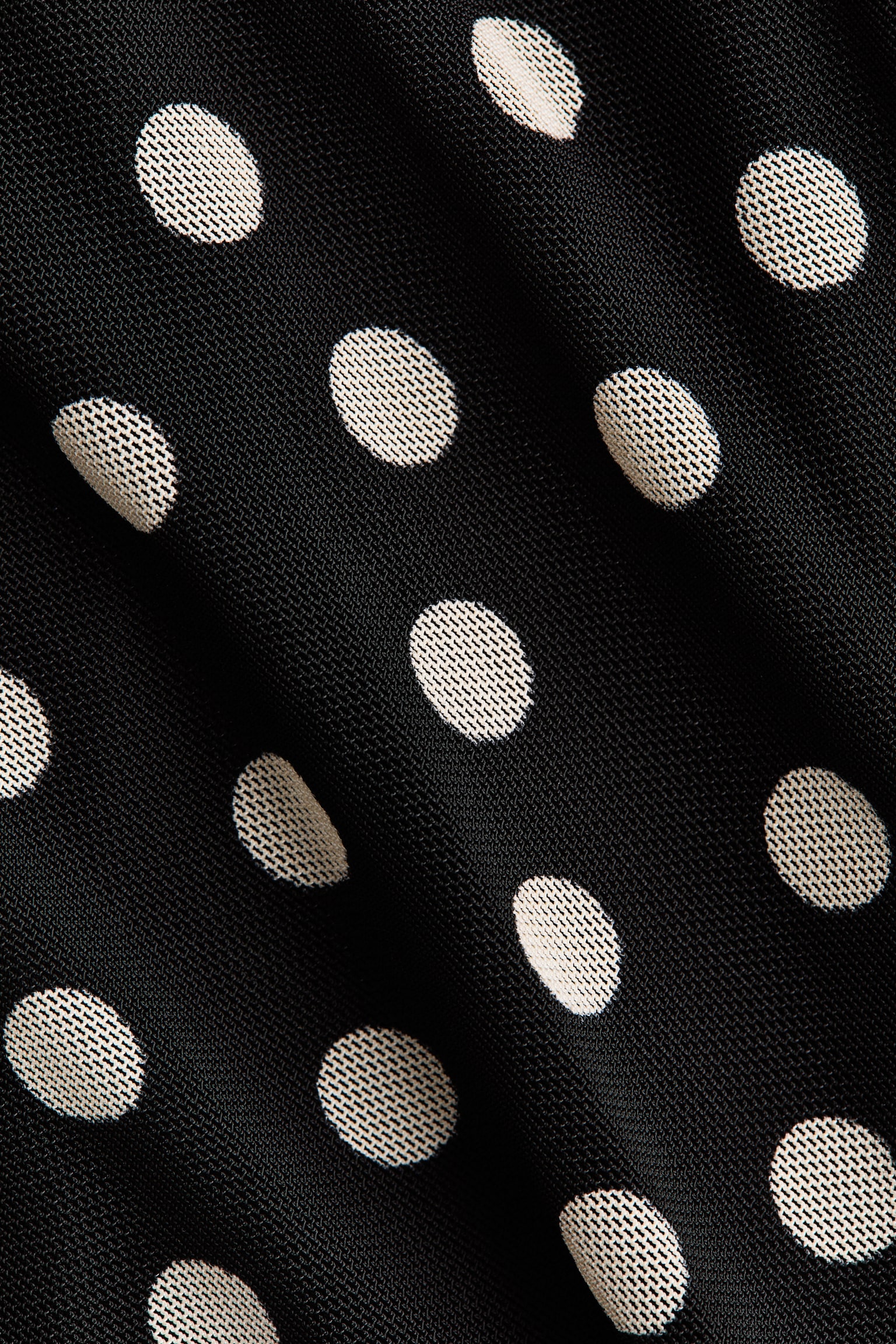 Mesh halterneck dress - Black/Polka dot - 6
