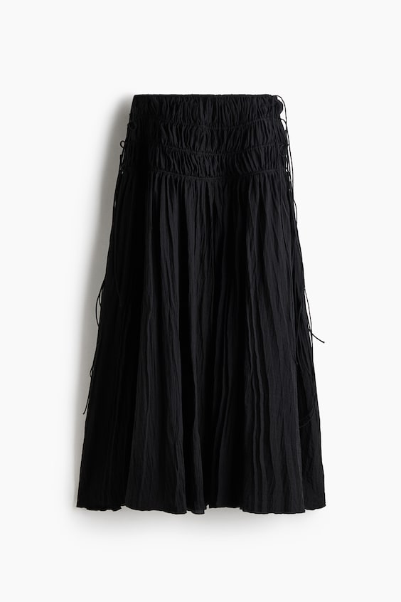 Женские юбки H&M Crinkled Drawstring Skirt