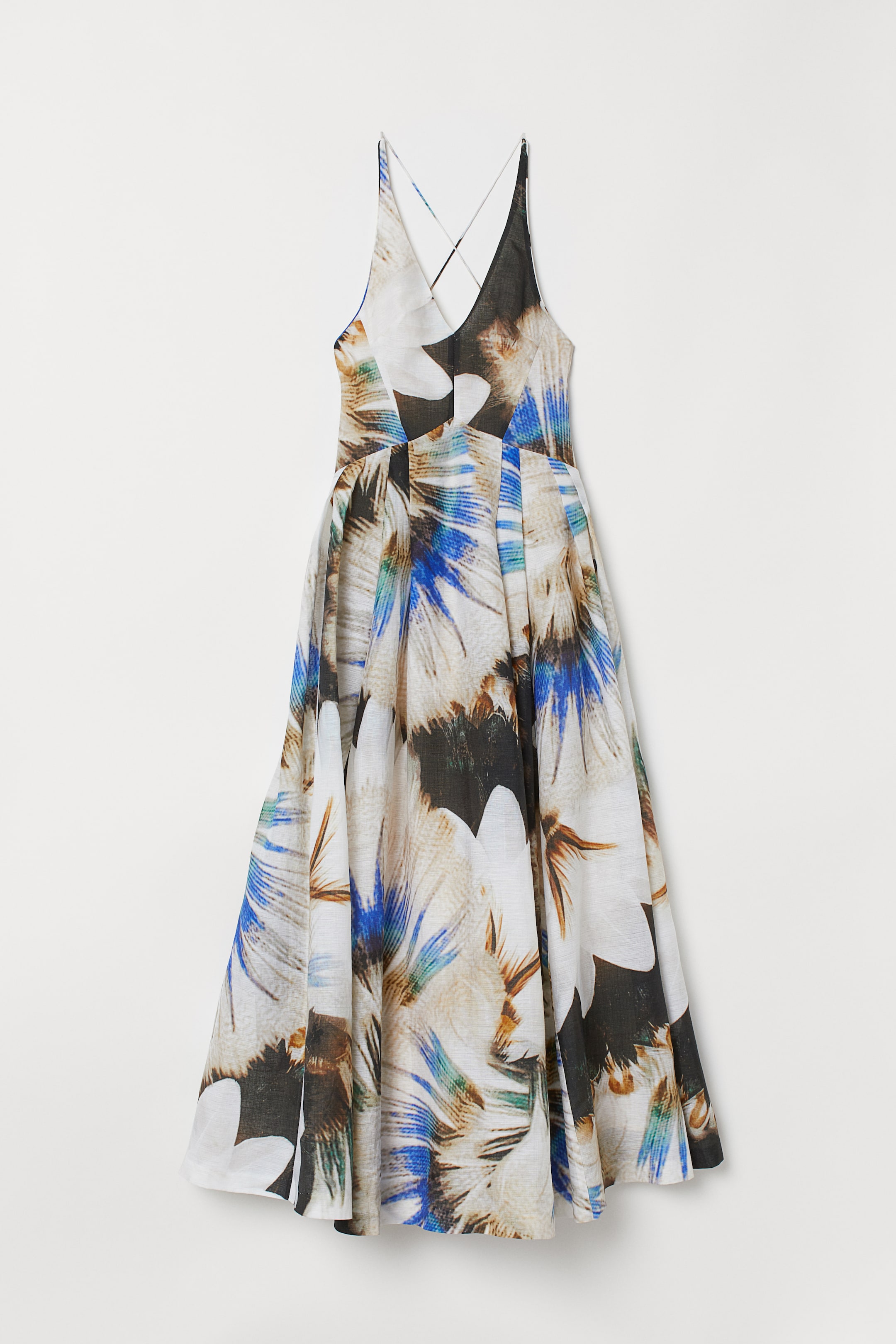 View larger image: Silk-blend dress - Multicoloured - Ladies | H&M IE 1