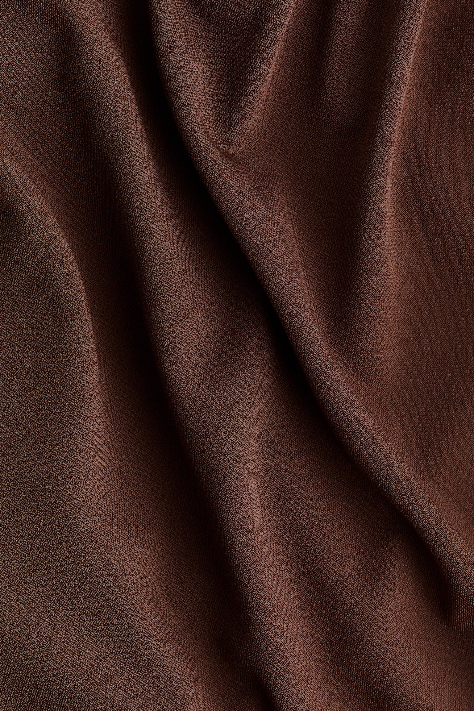 Женское платье H&M Draped Cape-Detail, цвет: Тёмный коричневый — фото 6