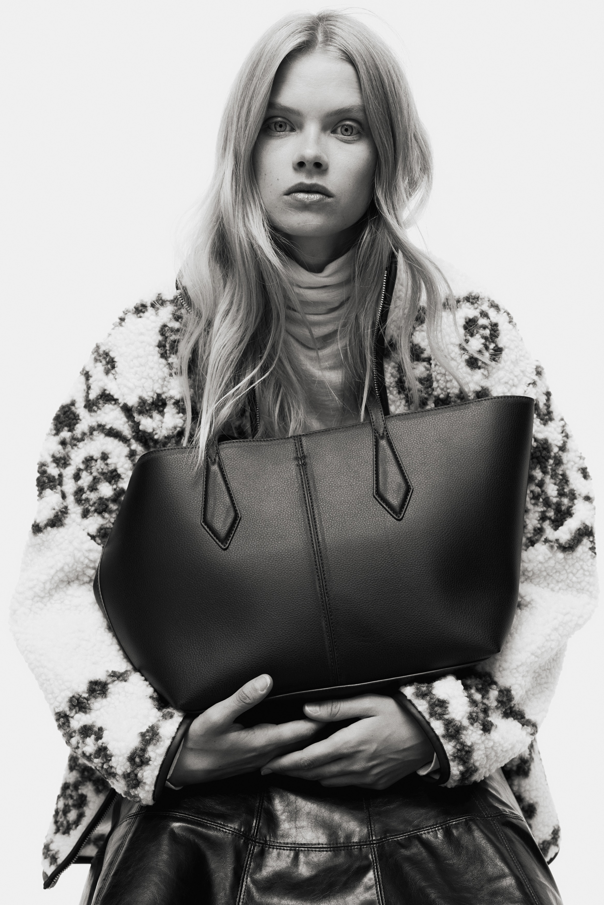 H & M - ショッパー - ブラウン