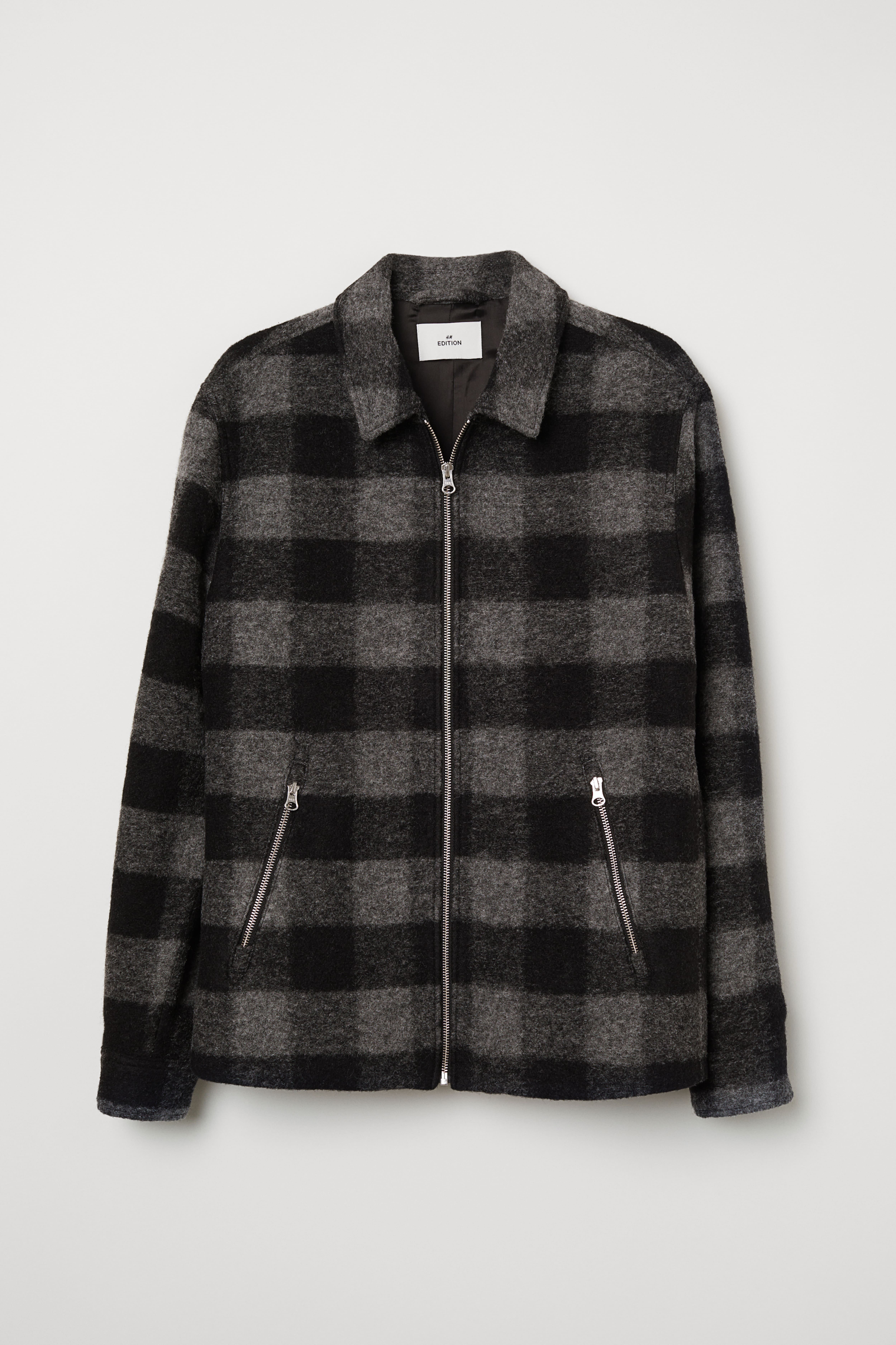 Short wool blend jacket