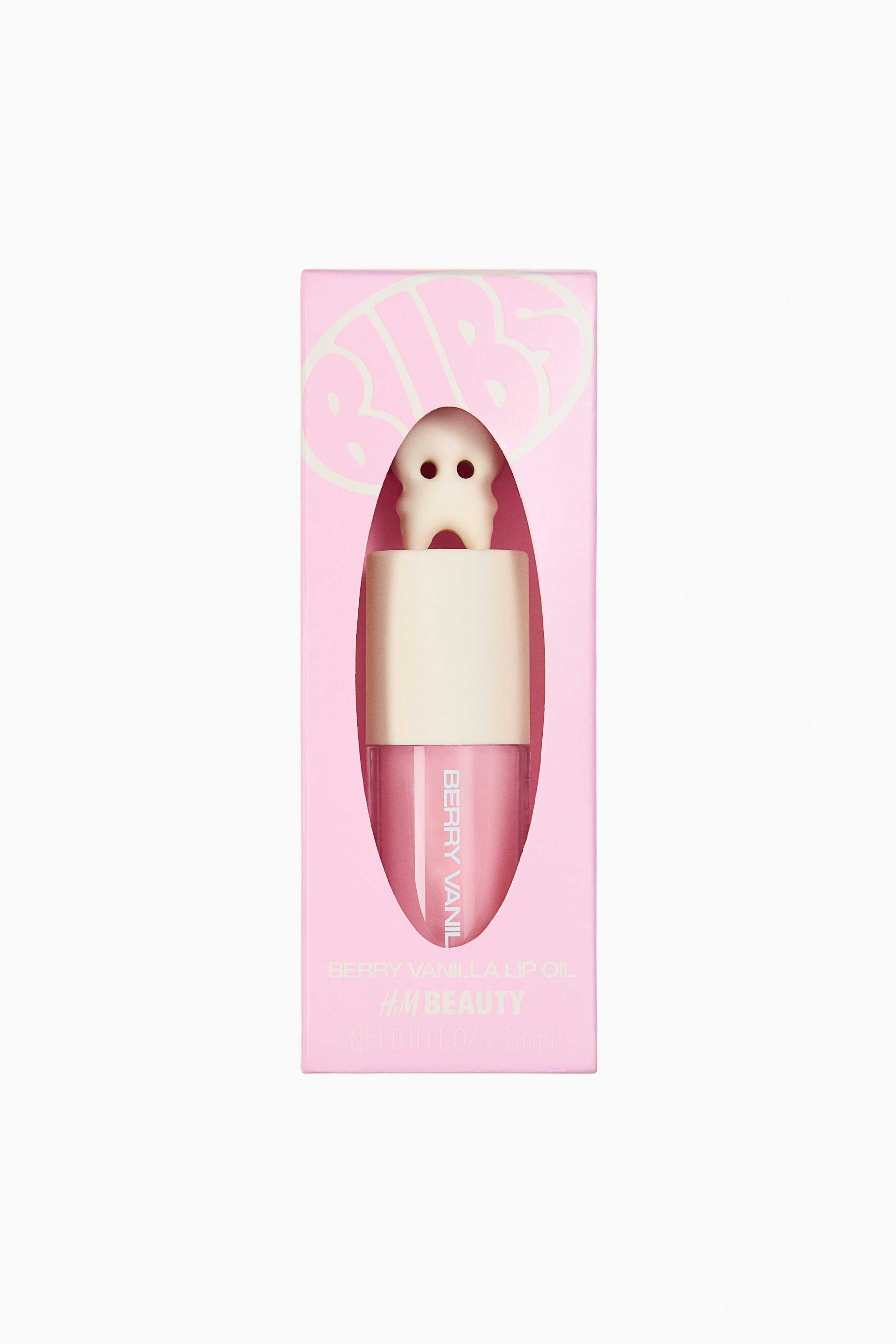 Candy-scented lip oilModel