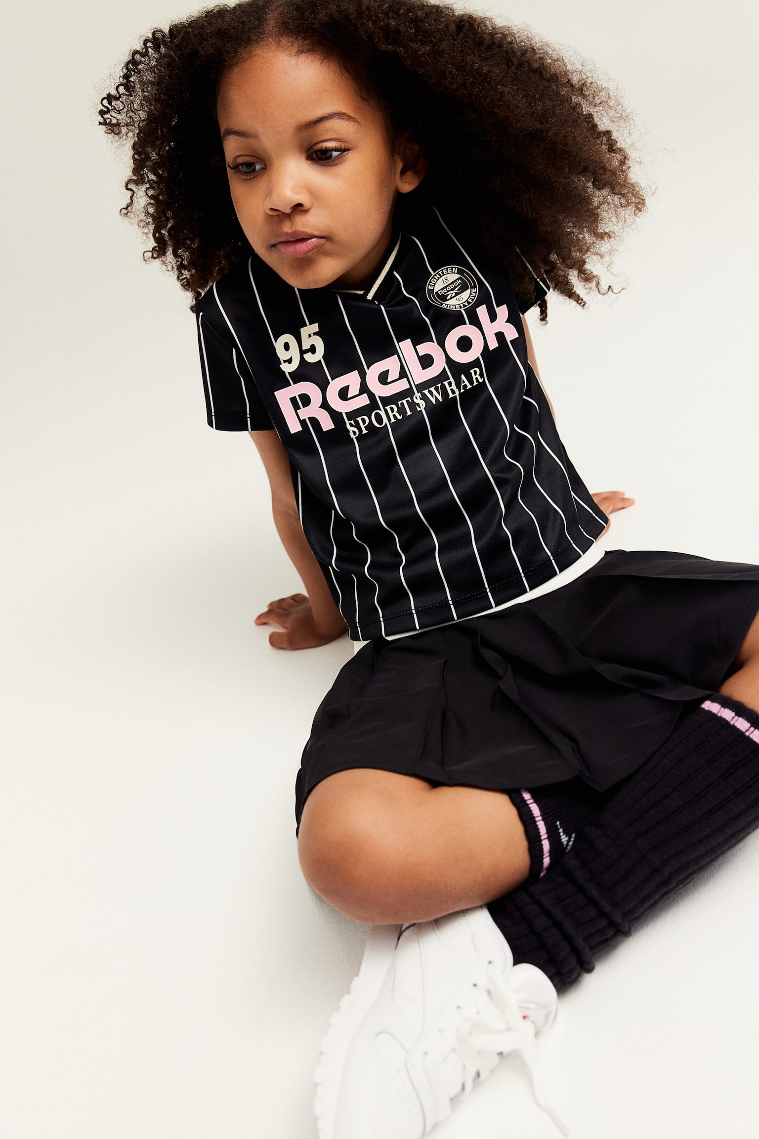 Printed football shirt - Black/Reebok - 5