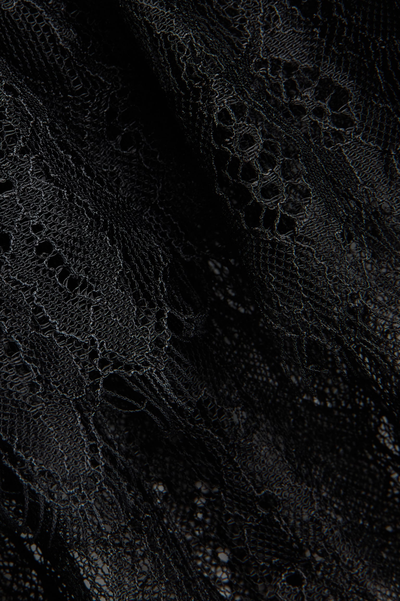 Женская блузка H&M Lace Blouse, цвет: Чёрный — фото 6