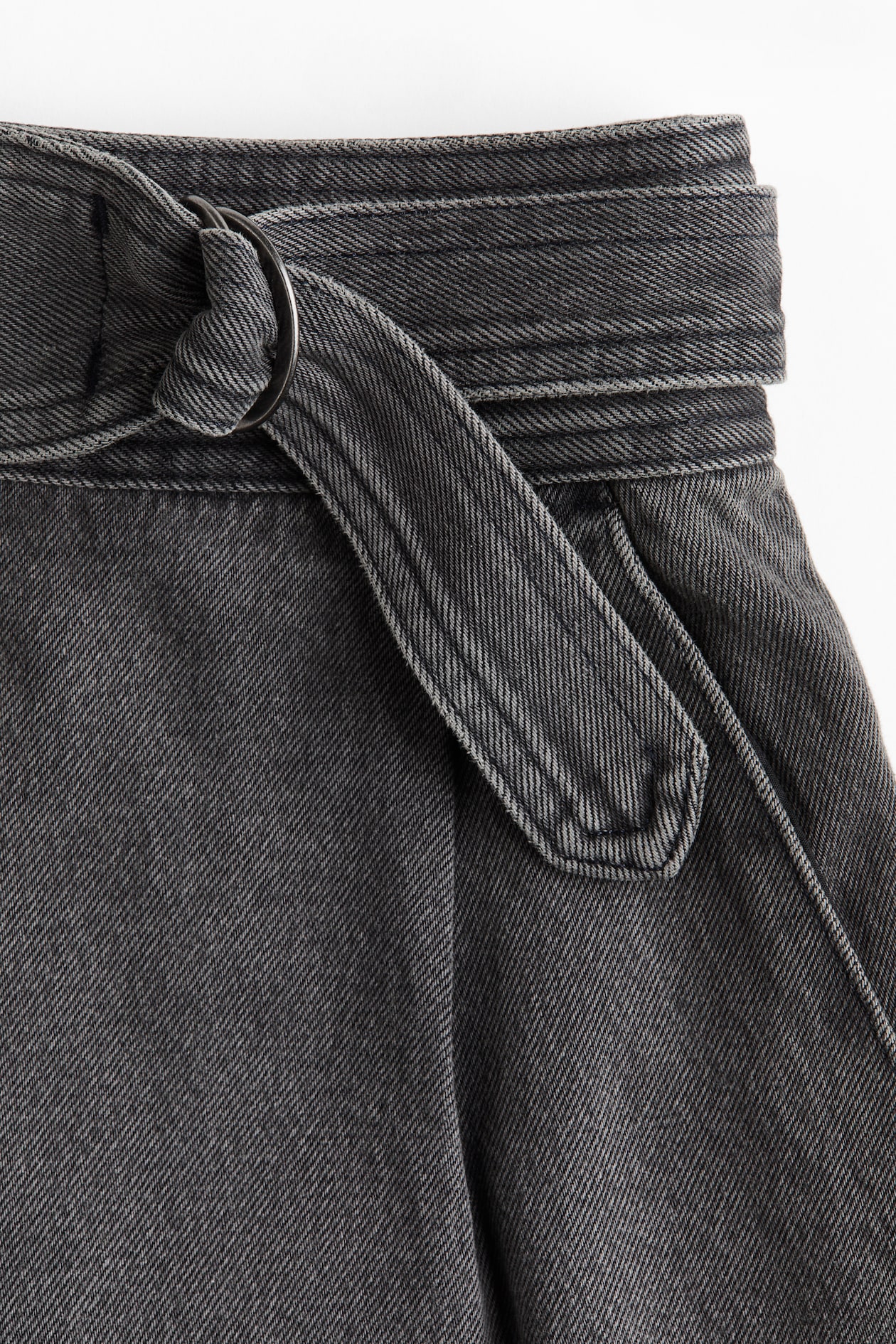 Belted Denim Shorts - image 2