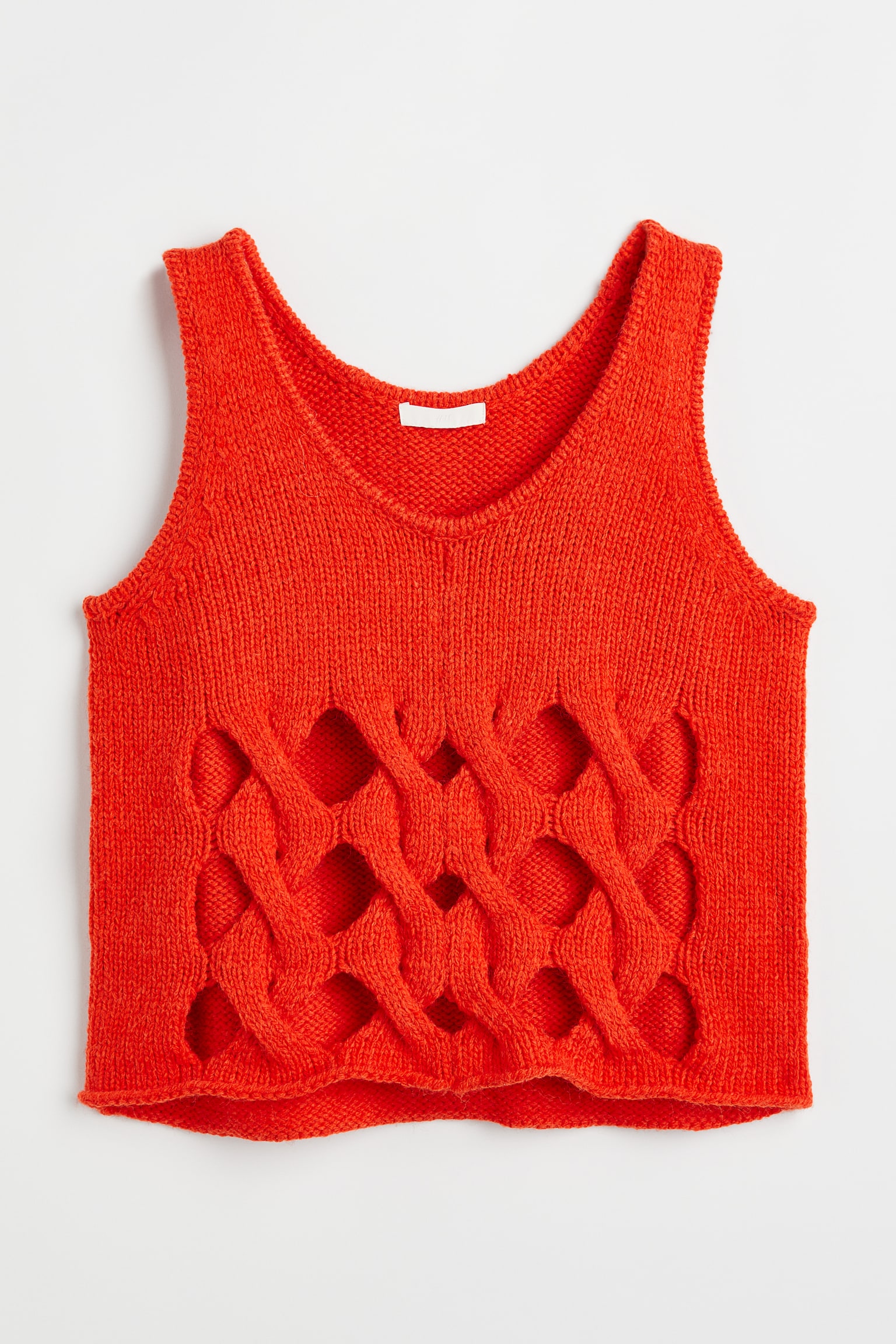 Knit Tank - Bright red - 1