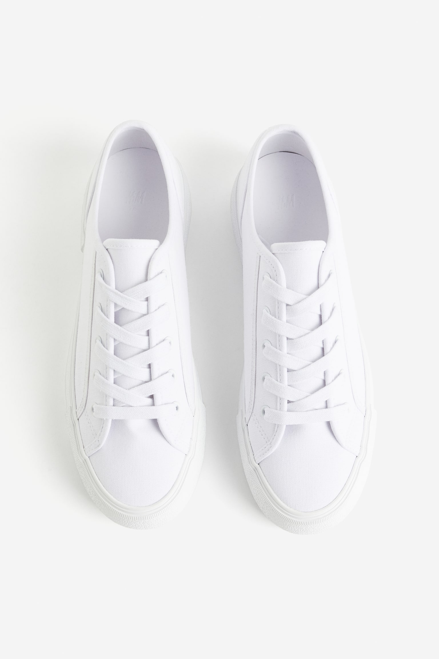 Canvas Sneakers - White/Greige - 6