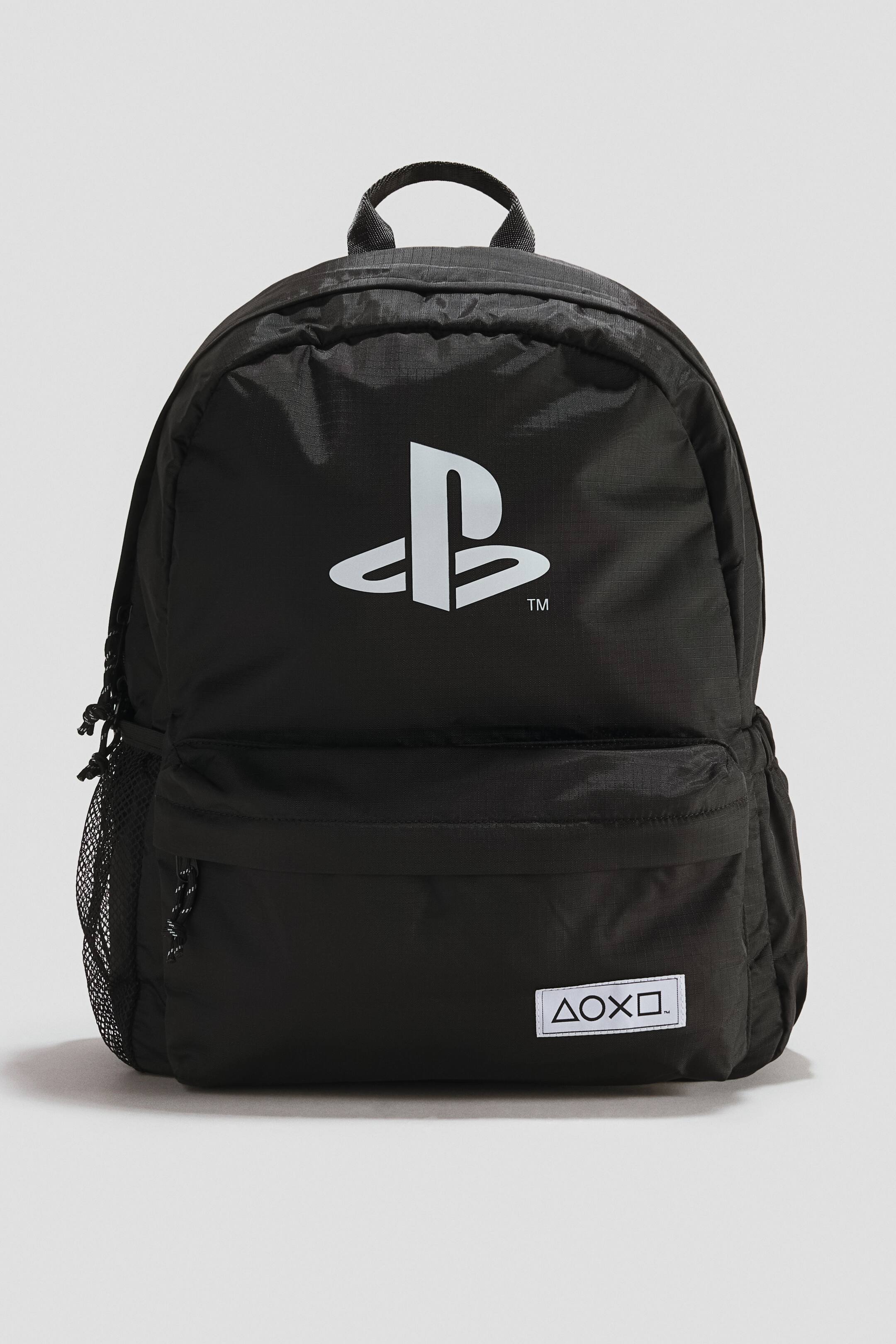 Переглянути збільшене зображення: Рюкзак з декором - Чорний/PlayStation - Kids | H&M UA 1