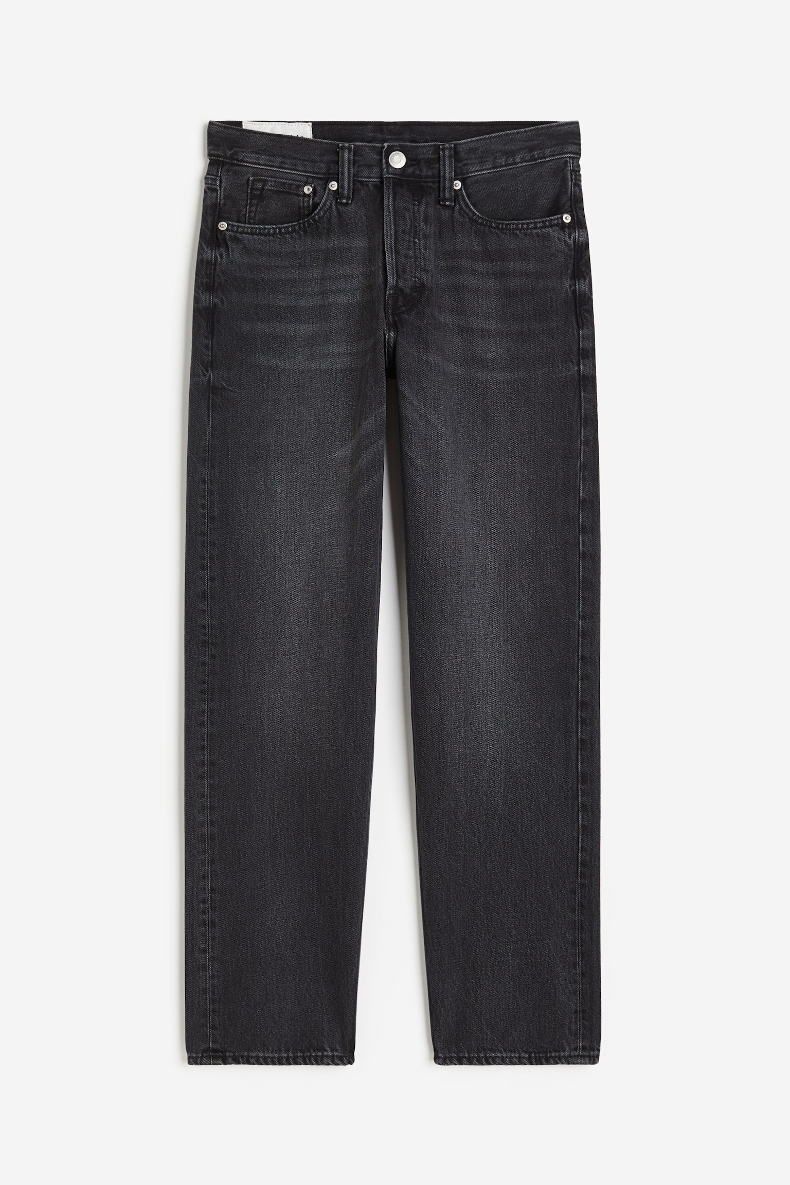 Straight Regular Jeans - Denim black/Light denim blue - 2