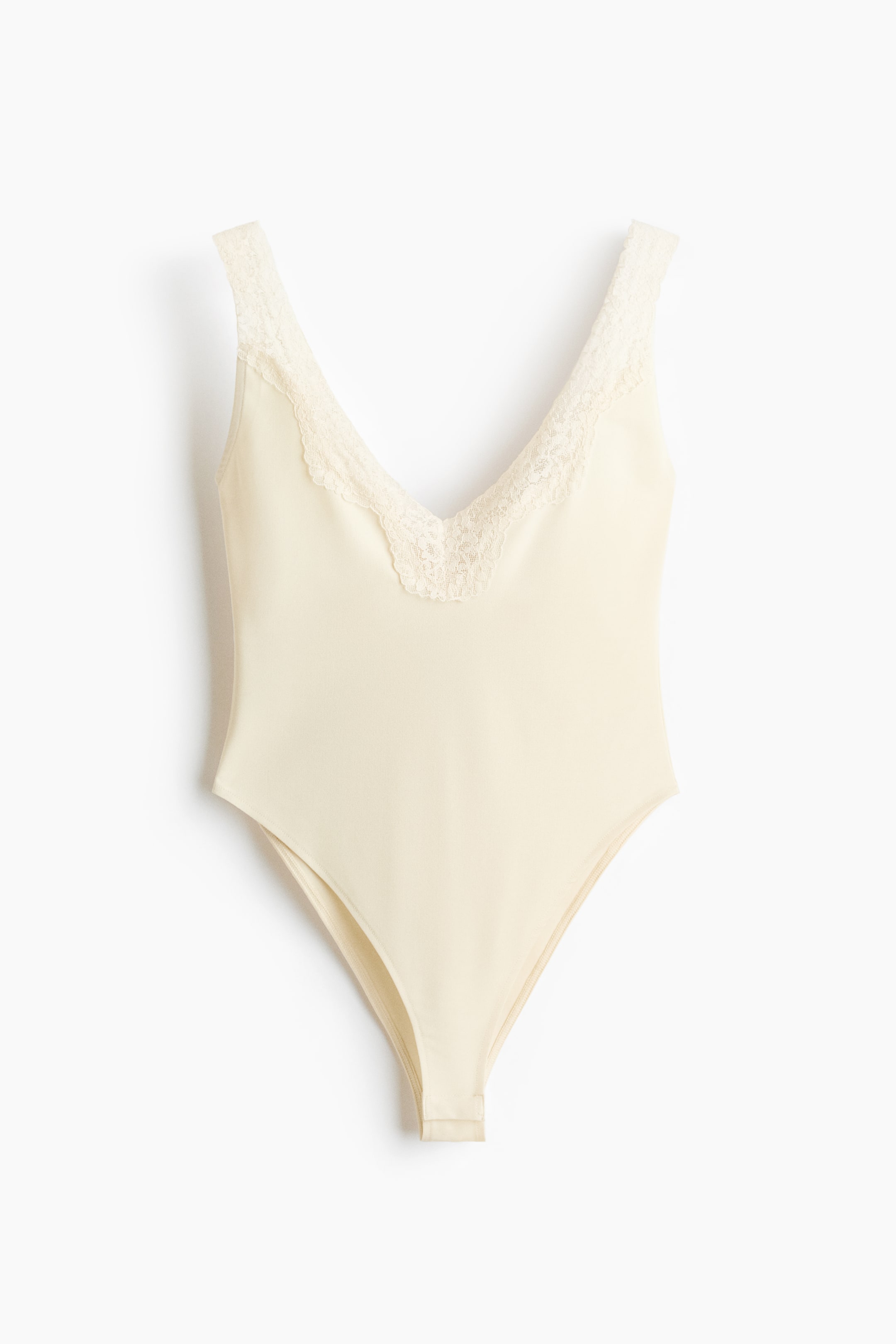 Maillot en jersey avec dentelle