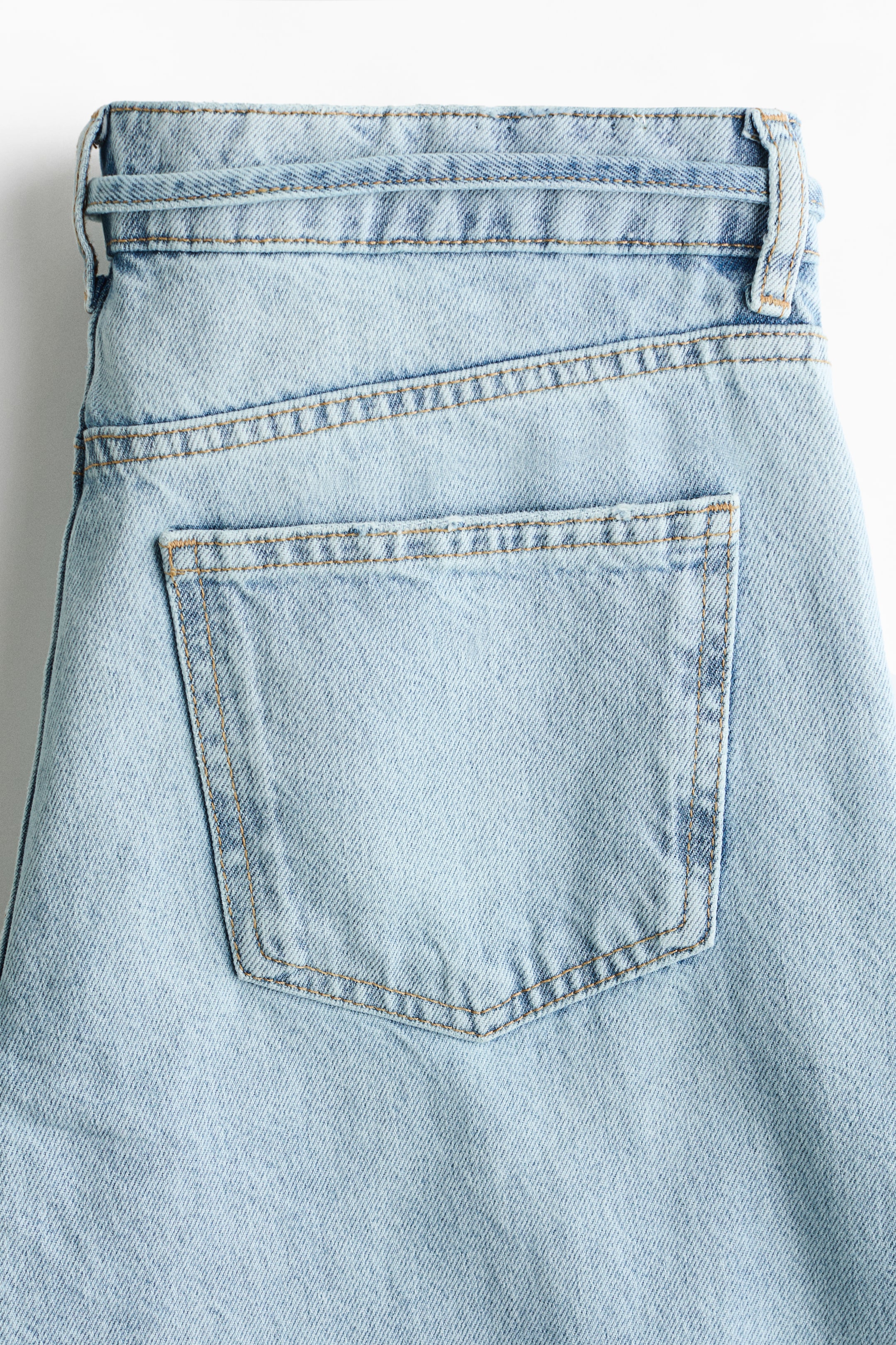 Женские джинсы H&M Regular-Waist Wide-Leg Ankle Jeans — фото 3