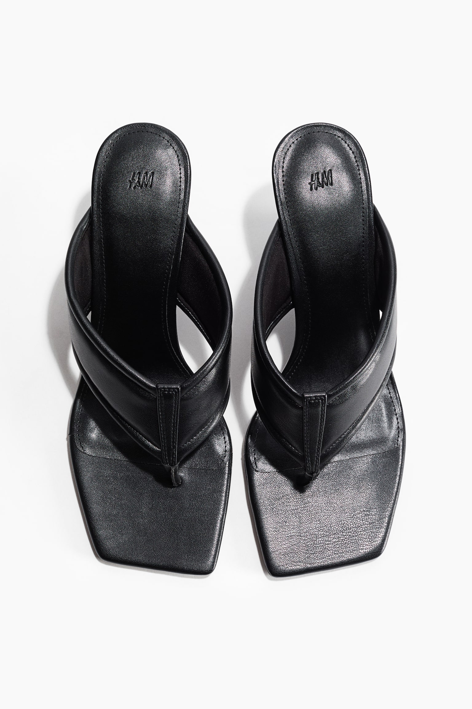 Wedge-heeled sandals - Black - 5