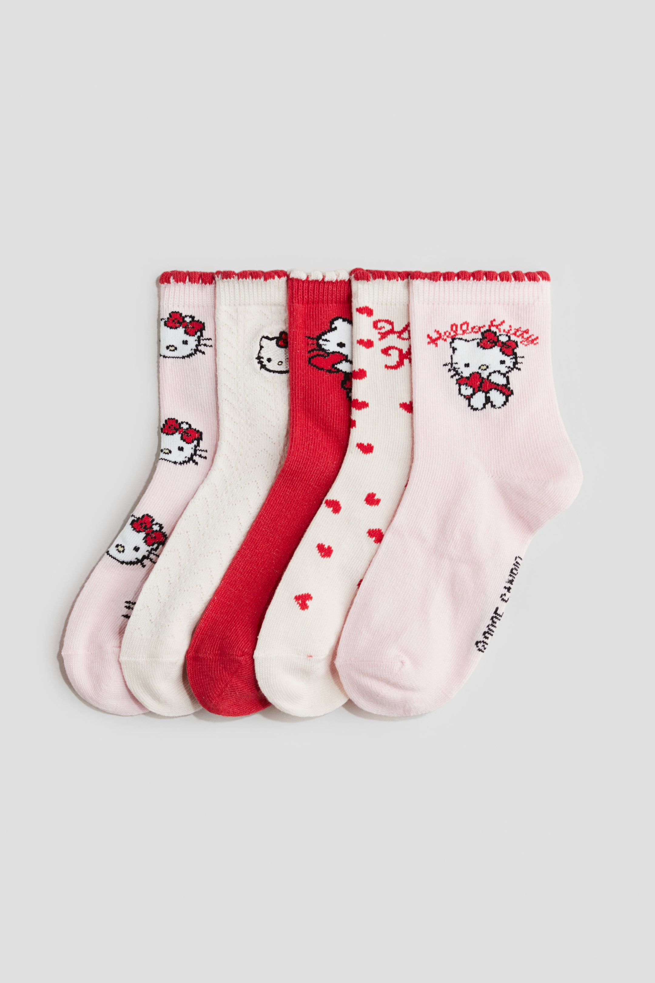 5-pack Motif-Detail Socks