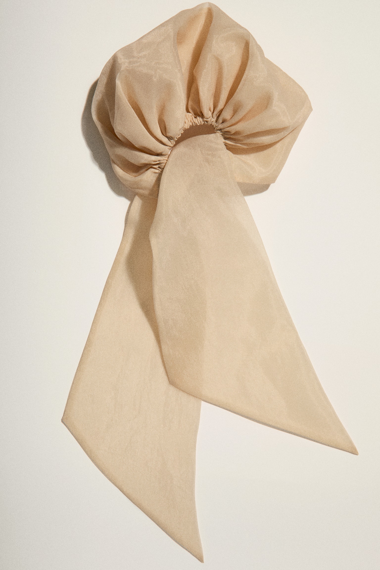 Chiffon head scarf - Світло-бежевий/Приглушений фіолетовий - 1