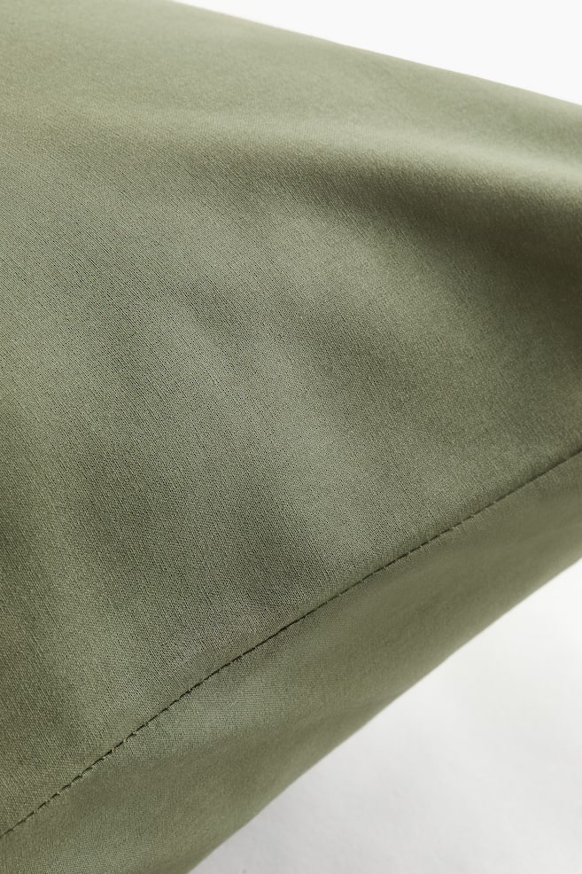 Cotton Pillowcase-Khaki green - 4