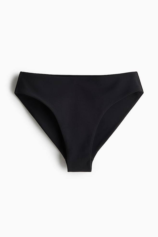 Sports bikini bottoms with Lycra® Xtra Life™ - Black/Aubergine purple/Washed guava - 1