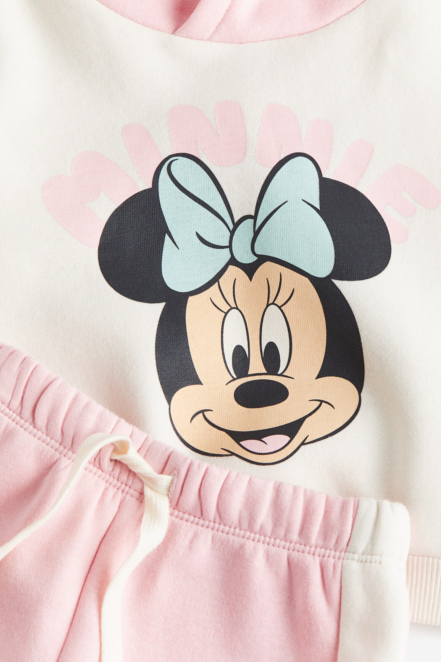 2-piece Hoodie & Leggings Set - Light pink/Minnie Mouse/Cream/Minnie Mouse/Dusty pink/Minnie Mouse - 2