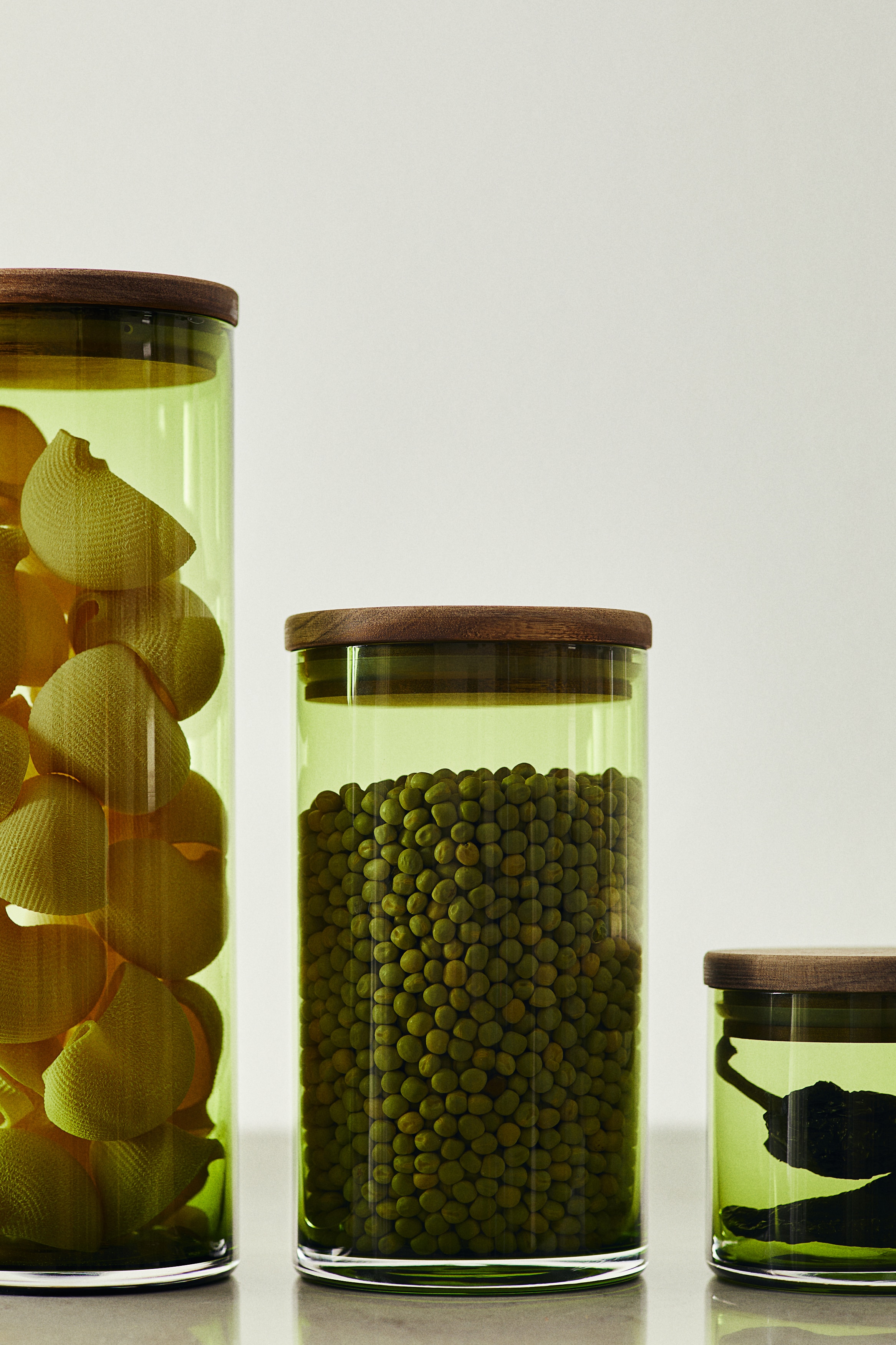 Pot en verre avec couvercle - Vert