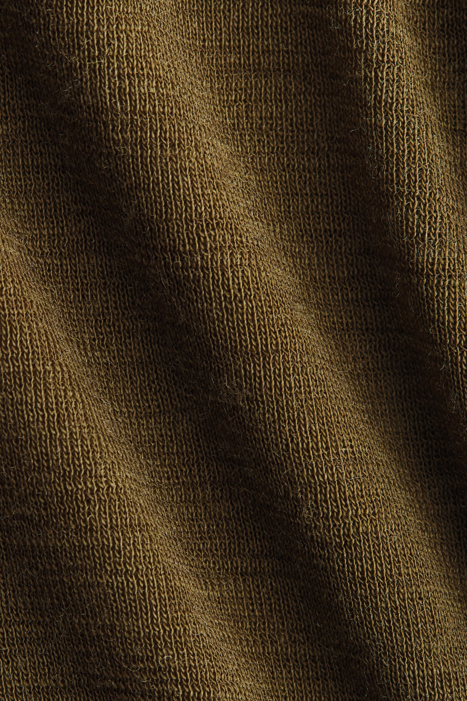 Vlněný top s roláčkem - Olivově zelená/Tmavě hnědá/Šedý melír/Světlý šedobéžový melír - 3