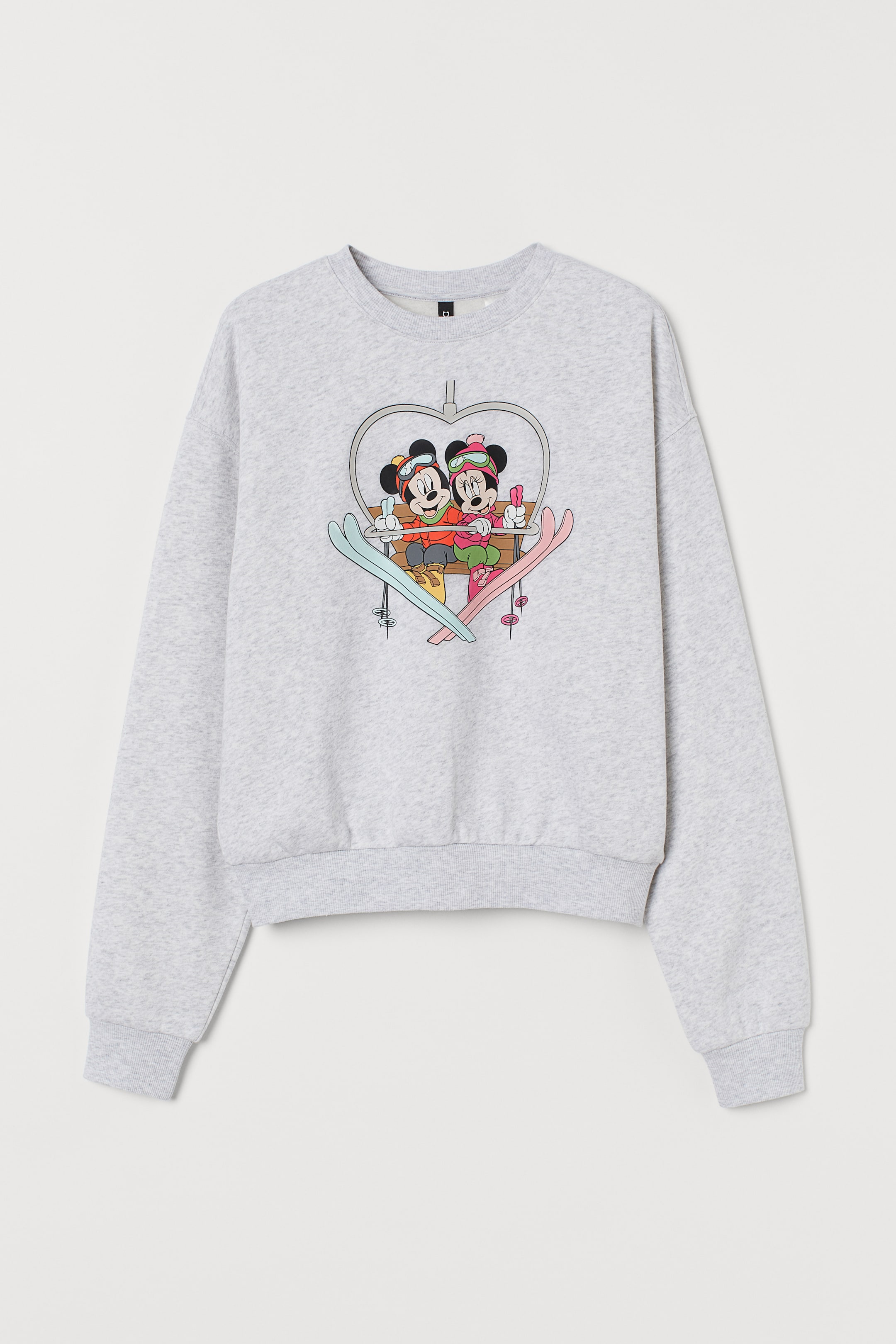 H&m Mickey Mouse Christmas Hoodie Printed Sweatshirt Light