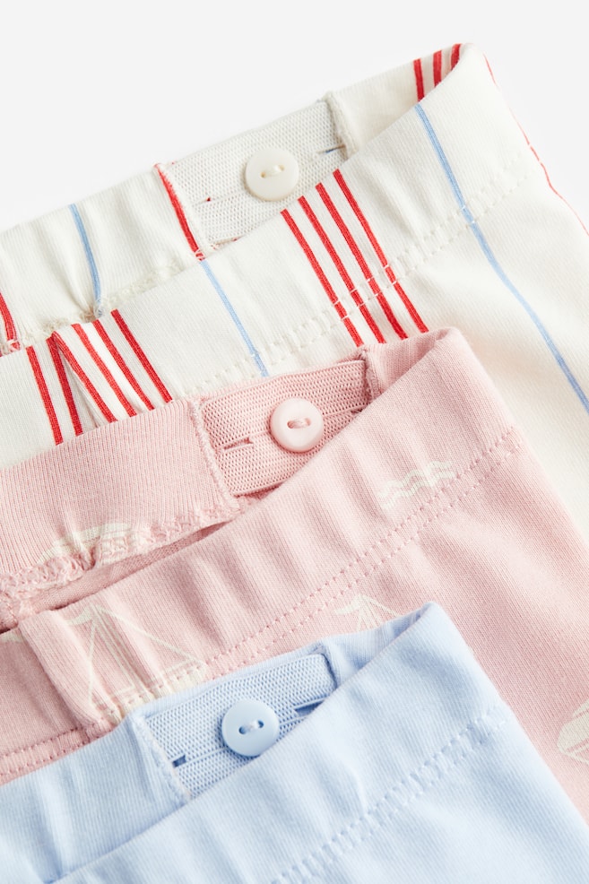 3-pack cotton cycling shorts - Light pink/Sailboats - 2