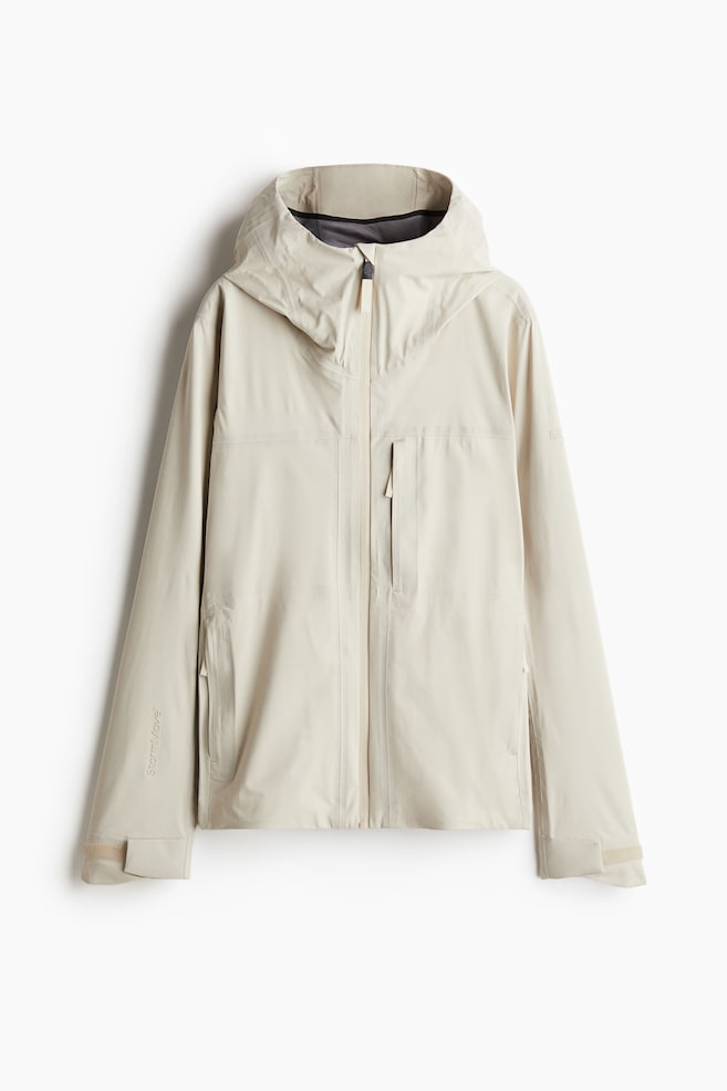Lightweight 3-Layer Shell Jacket with StormMove™ - Light beige/Gray - 1