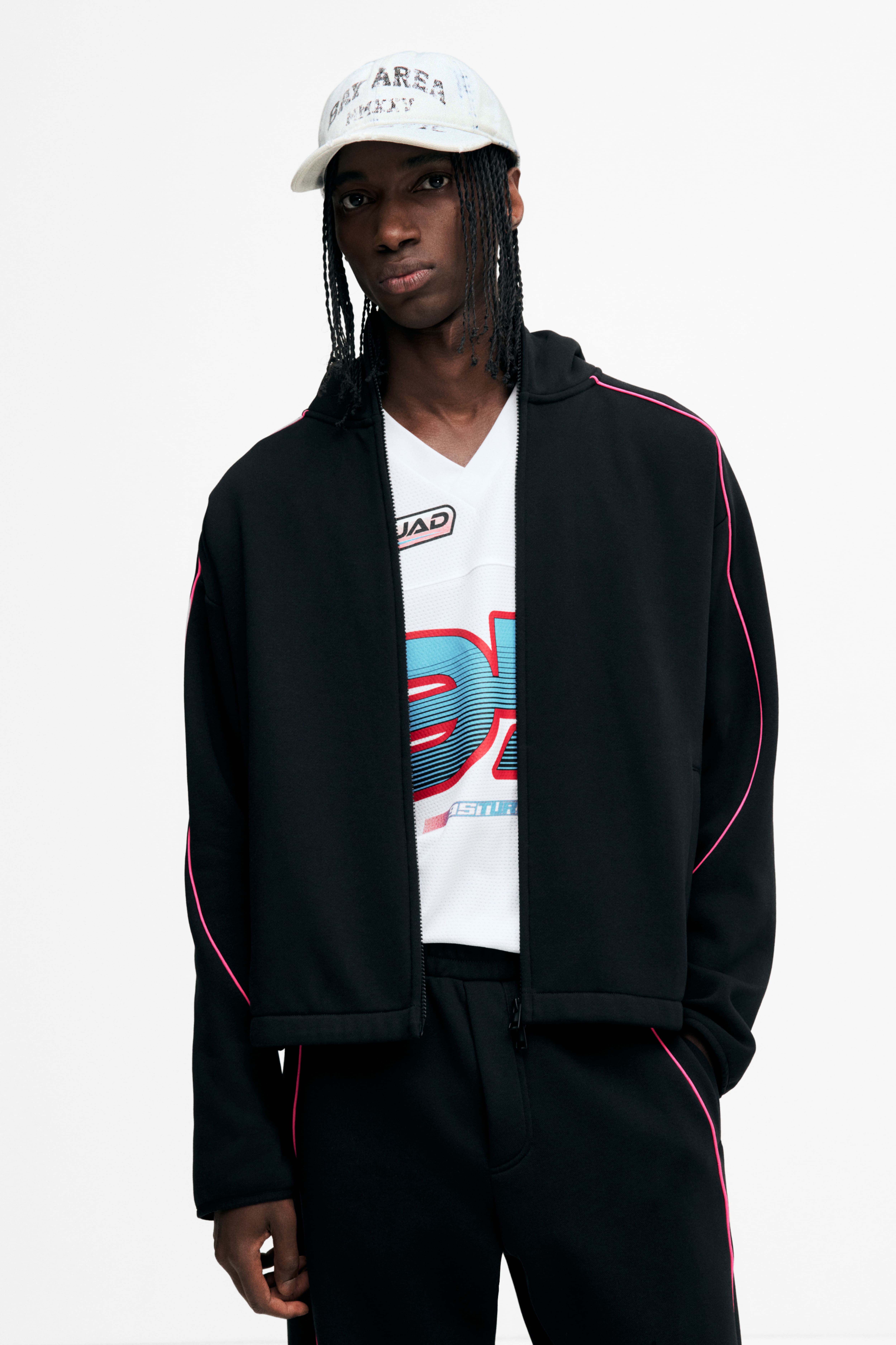 V-Neck Hardware One-Piece Swimsuit