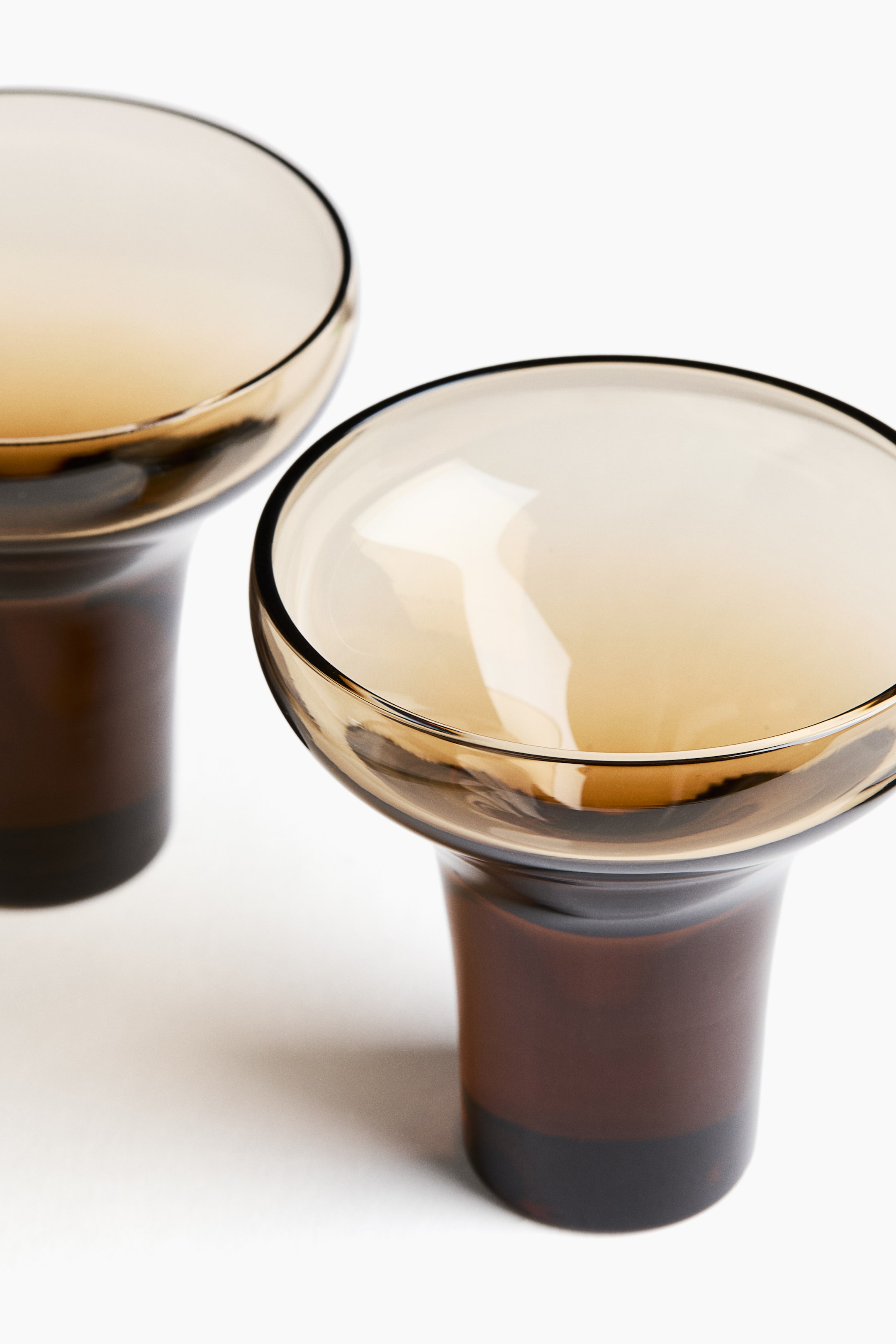 2-Pack Mouth-Blown Coupe Glasses