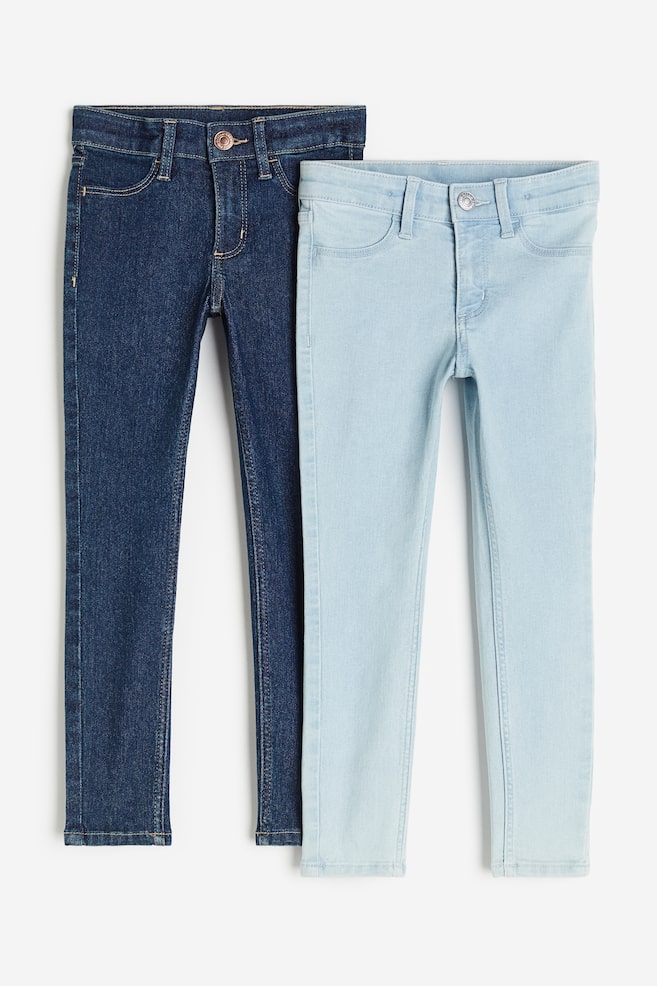 2er-Pack Skinny Fit Jeans - Denimblau/Blasses Denimblau/Hellblau/Blau - 1