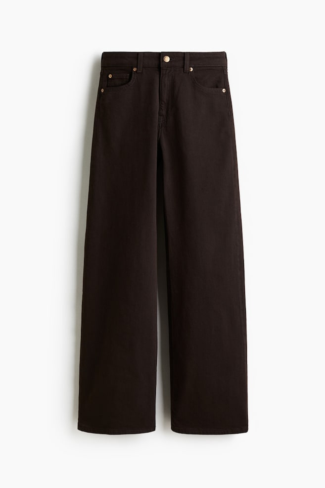 Harper High Rise Wide Leg Jeans - Dark brown/Light denim blue/White/Denim blue/Dark denim blue/Navy denim blue/Light denim blue/Light denim blue/Navy denim blue/White/Dark denim gray/Denim blue/Light denim blue/Light denim blue/White/Washed denim blue/White/Denim blue/Light denim blue/Light denim blue/Dark brown - 1