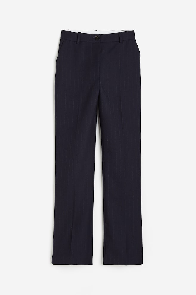 Wool twill trousers - Navy blue - 2