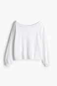 OFF-THE-SHOULDER SWEATSHIRT